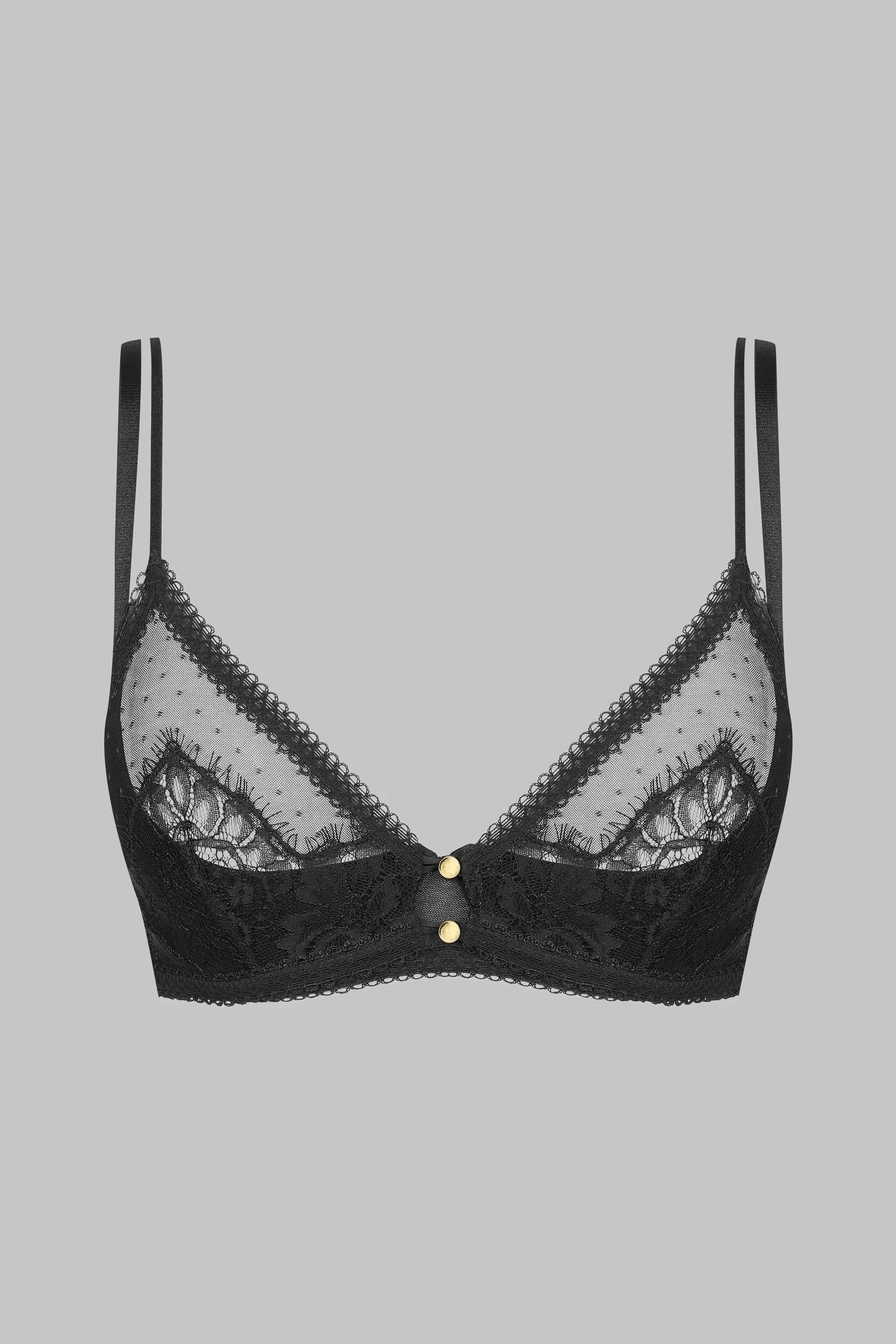1/4 cup bra - Inspiration Divine | Black - Image 4