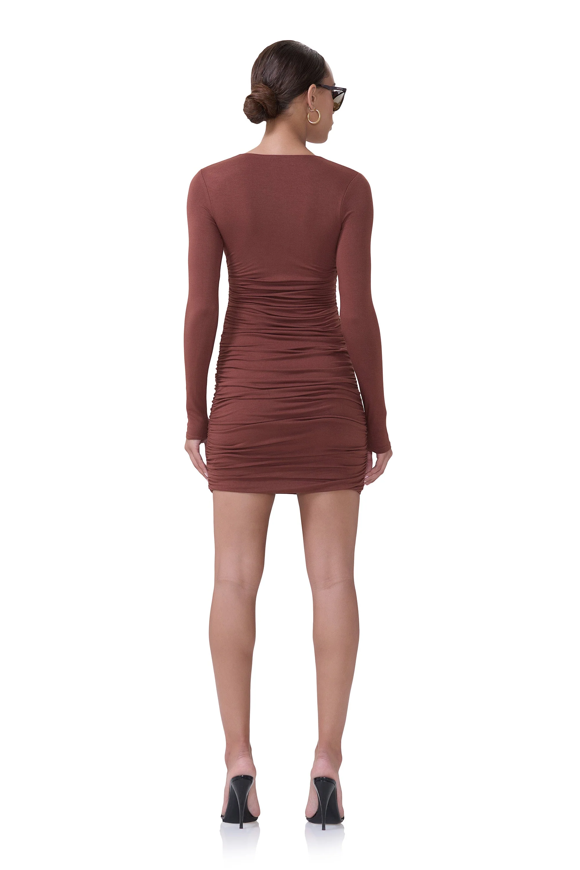 Afton Mini Dress | Cocoa - Image 4