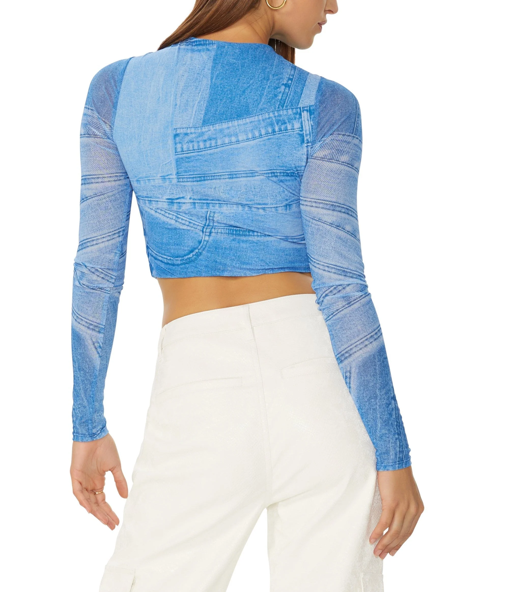 Aida Top | Blue Denim - Image 5