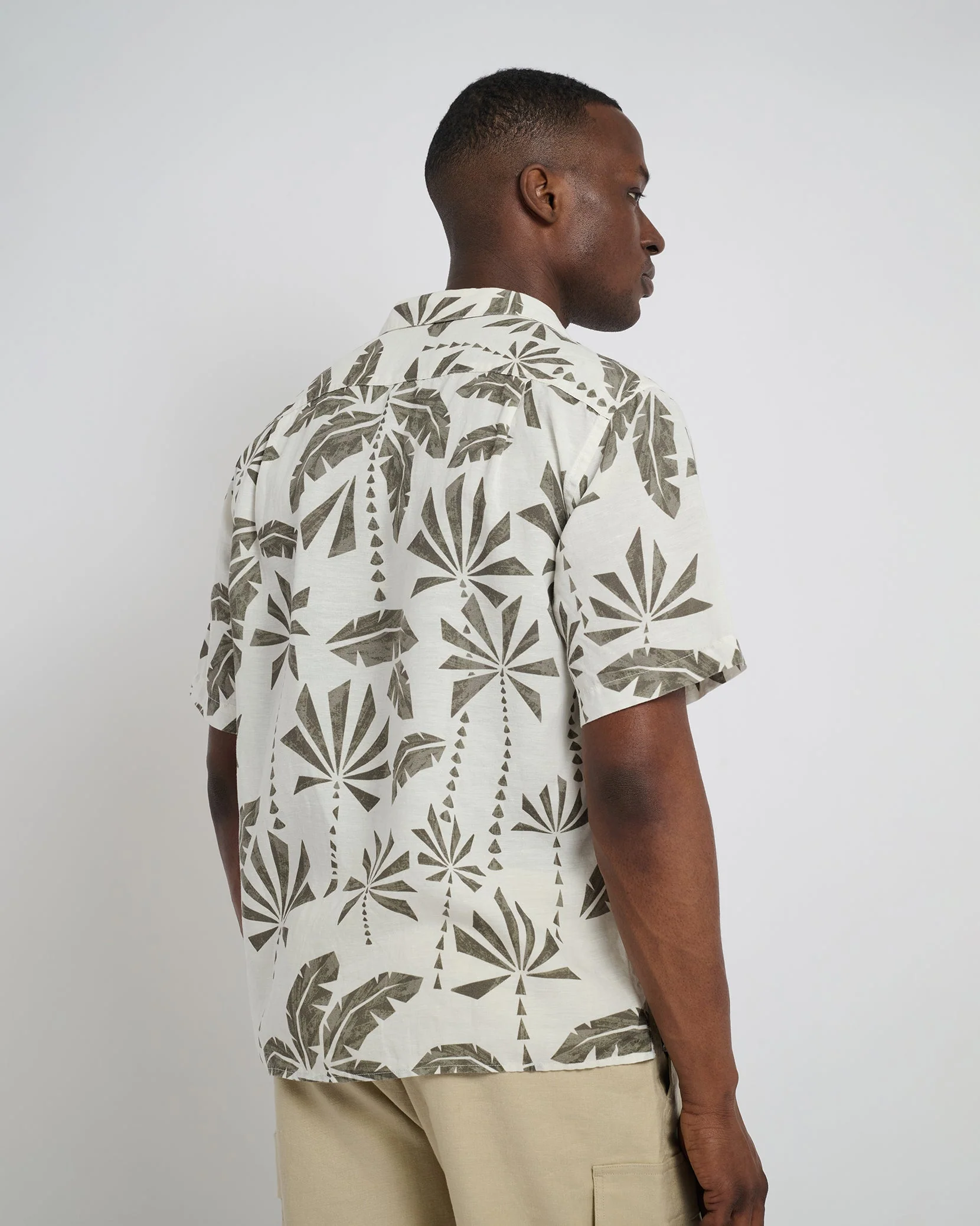 Mens | Air Linen Vacation Shirt | Olive - Image 5