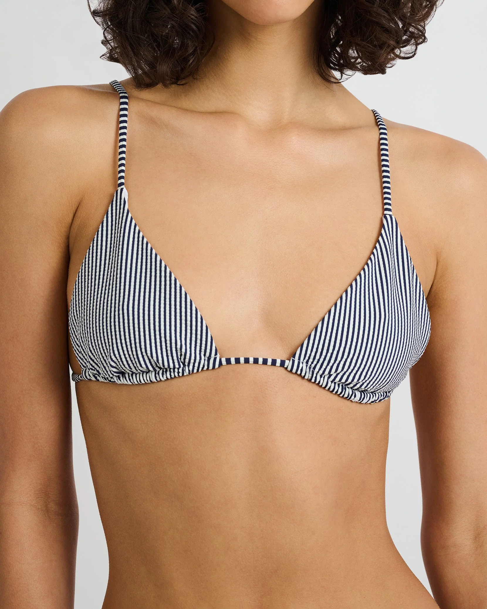 Womens | Alexa Bikini Top | Deep Navy/White - Image 4