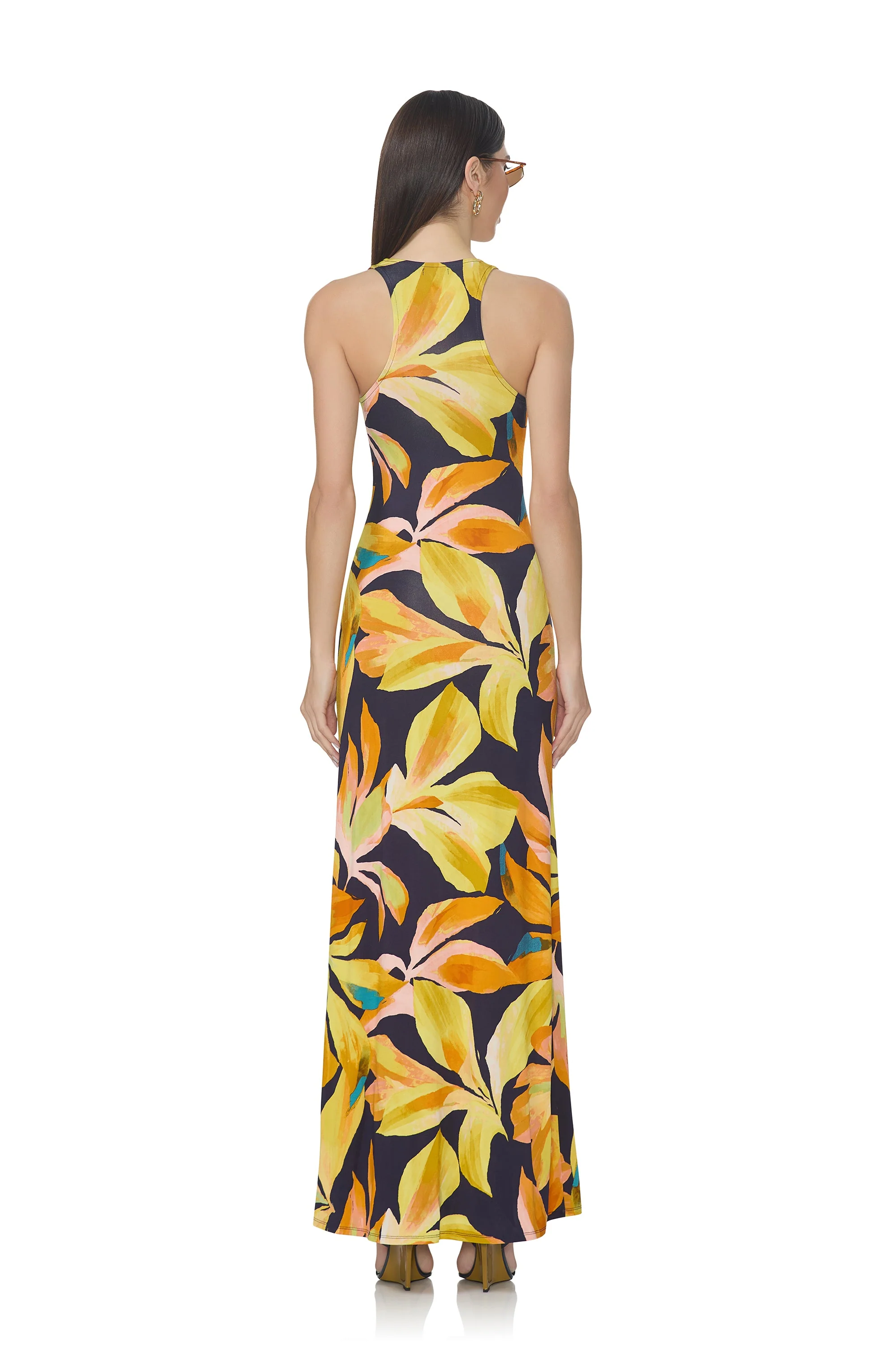 Aliza Dress | Navy Tropical - Image 4