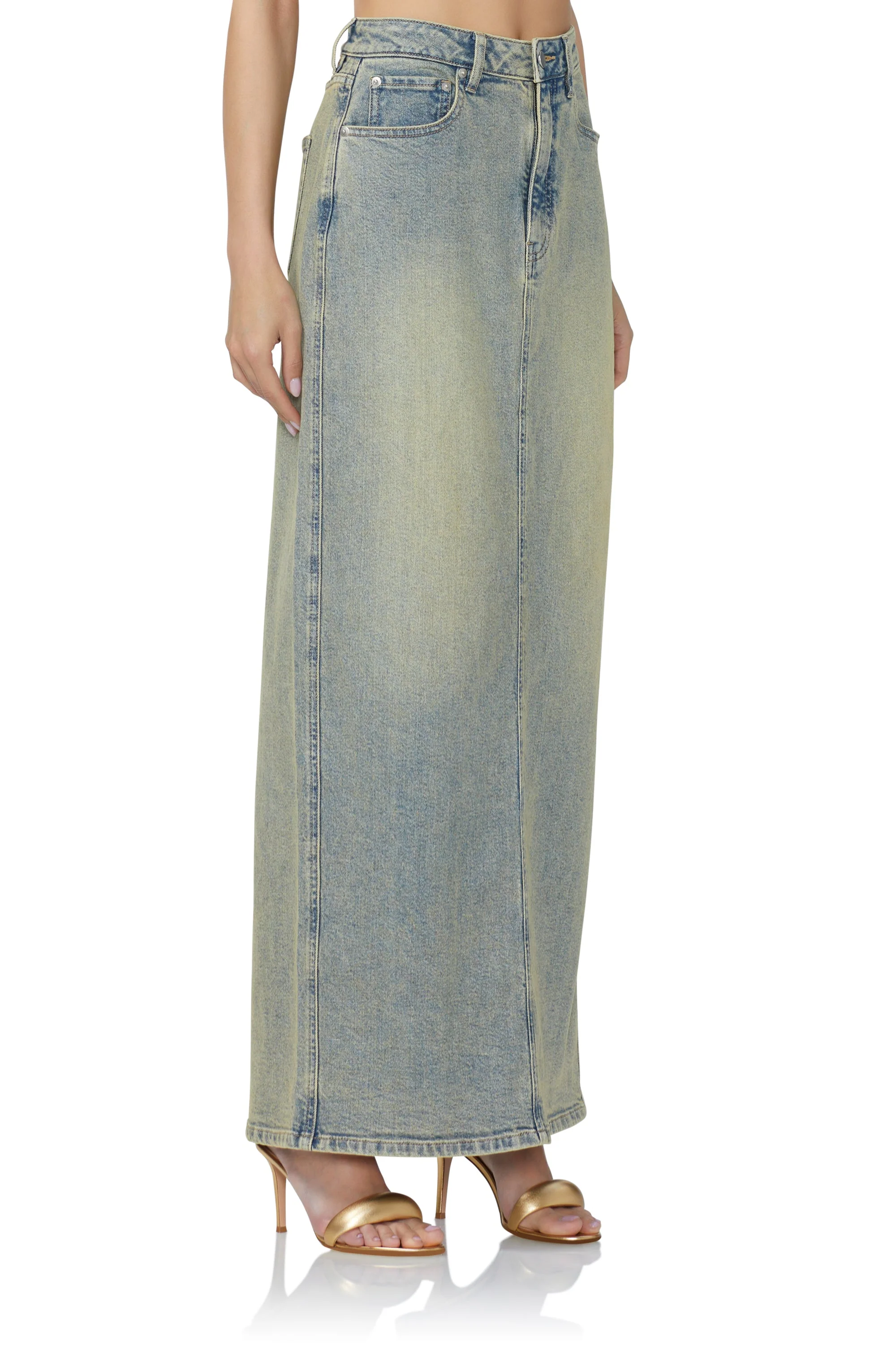 Amiri Maxi Skirt | Mellow Tint Wash - Image 3