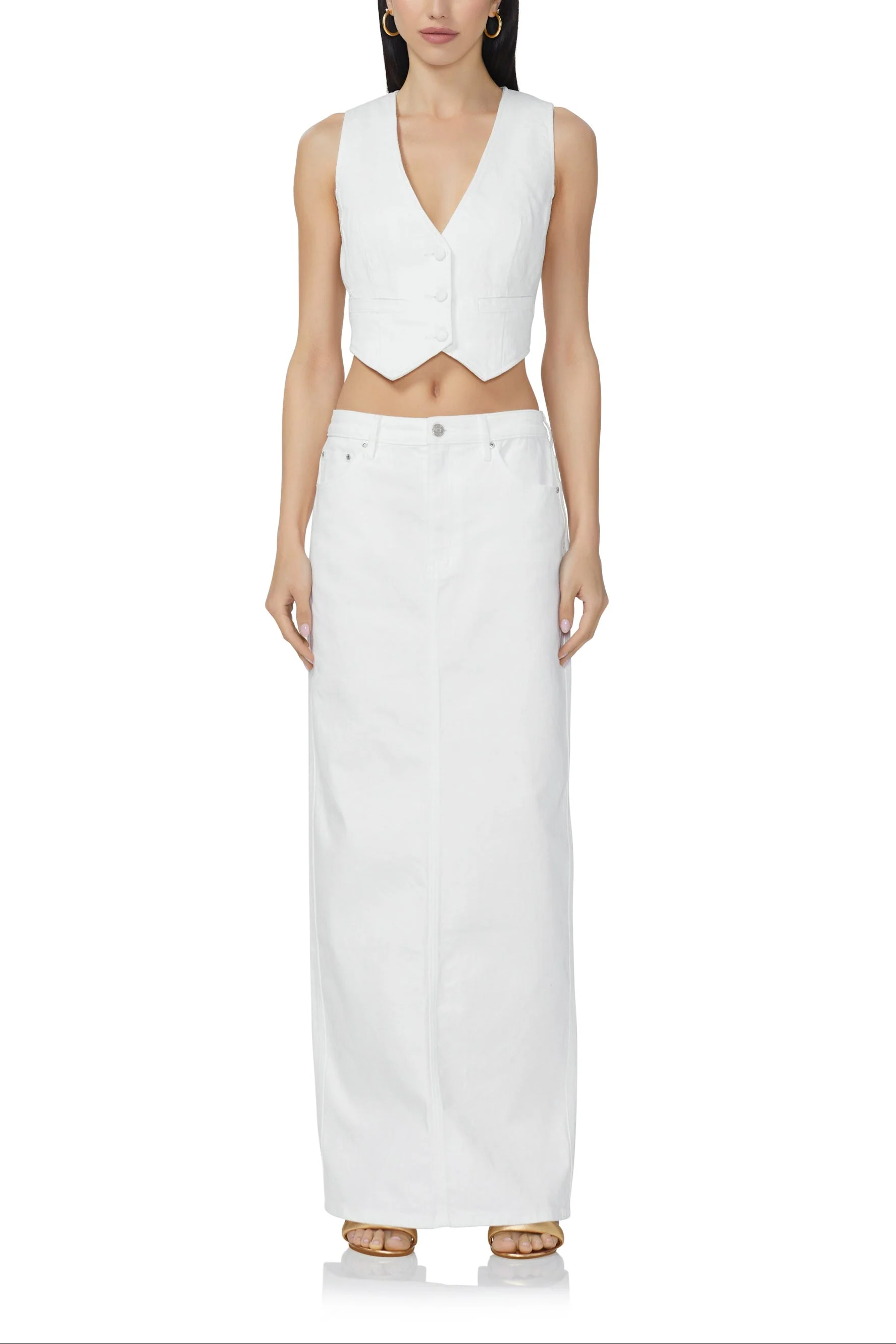 Amiri Maxi Skirt | White