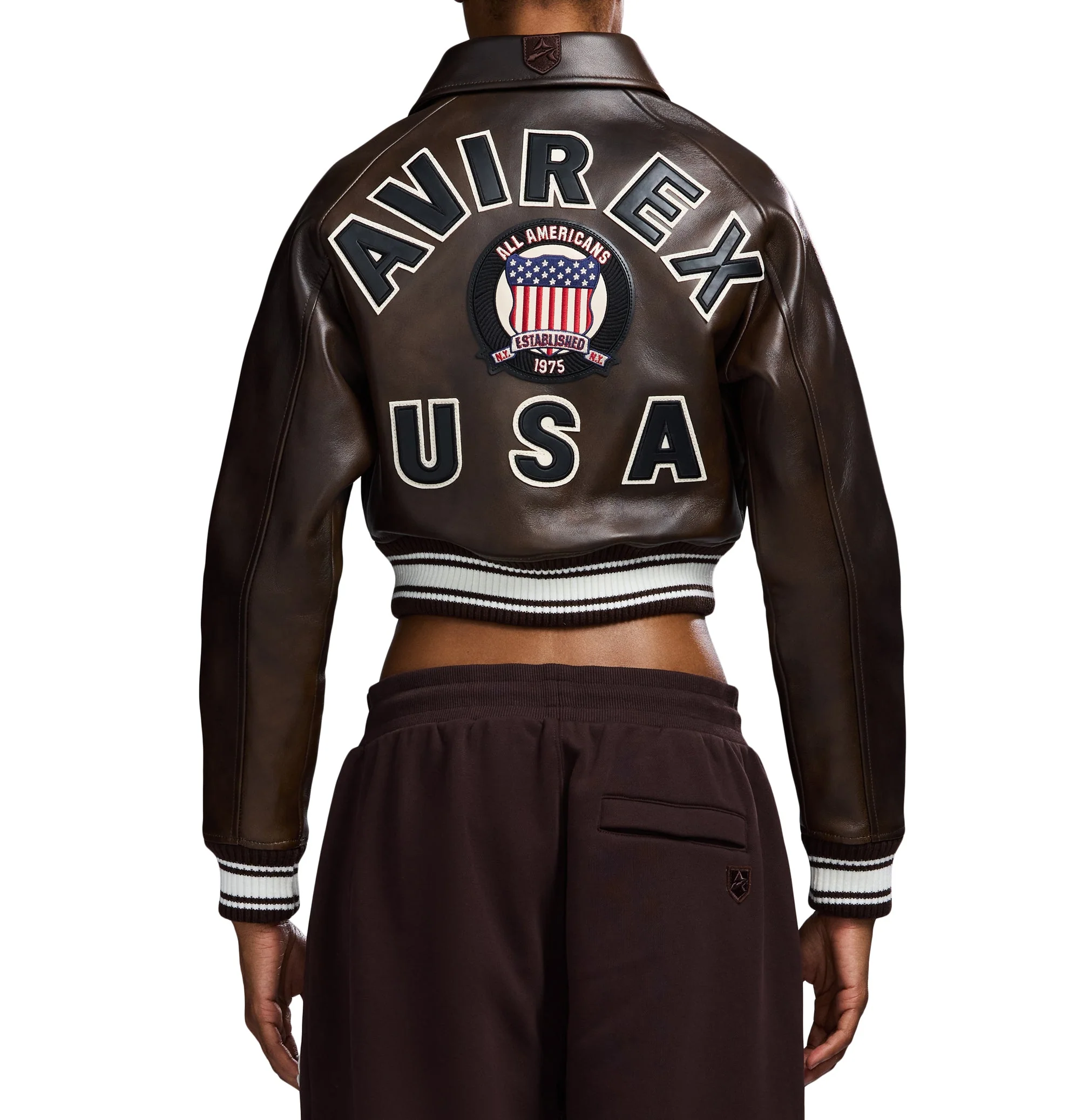 Cropped Icon Jacket | Vintage Brown - Image 6