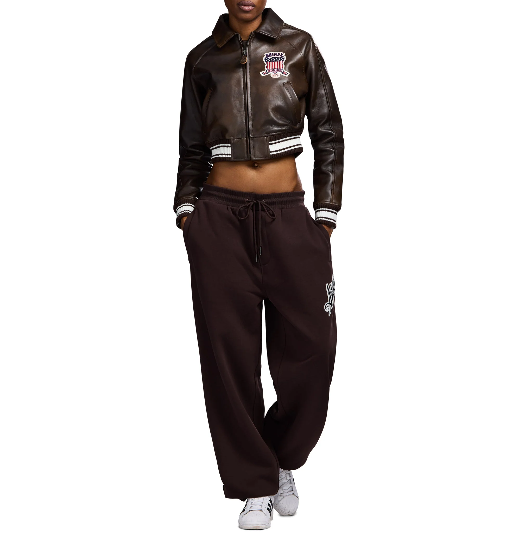 Cropped Icon Jacket | Vintage Brown - Image 7