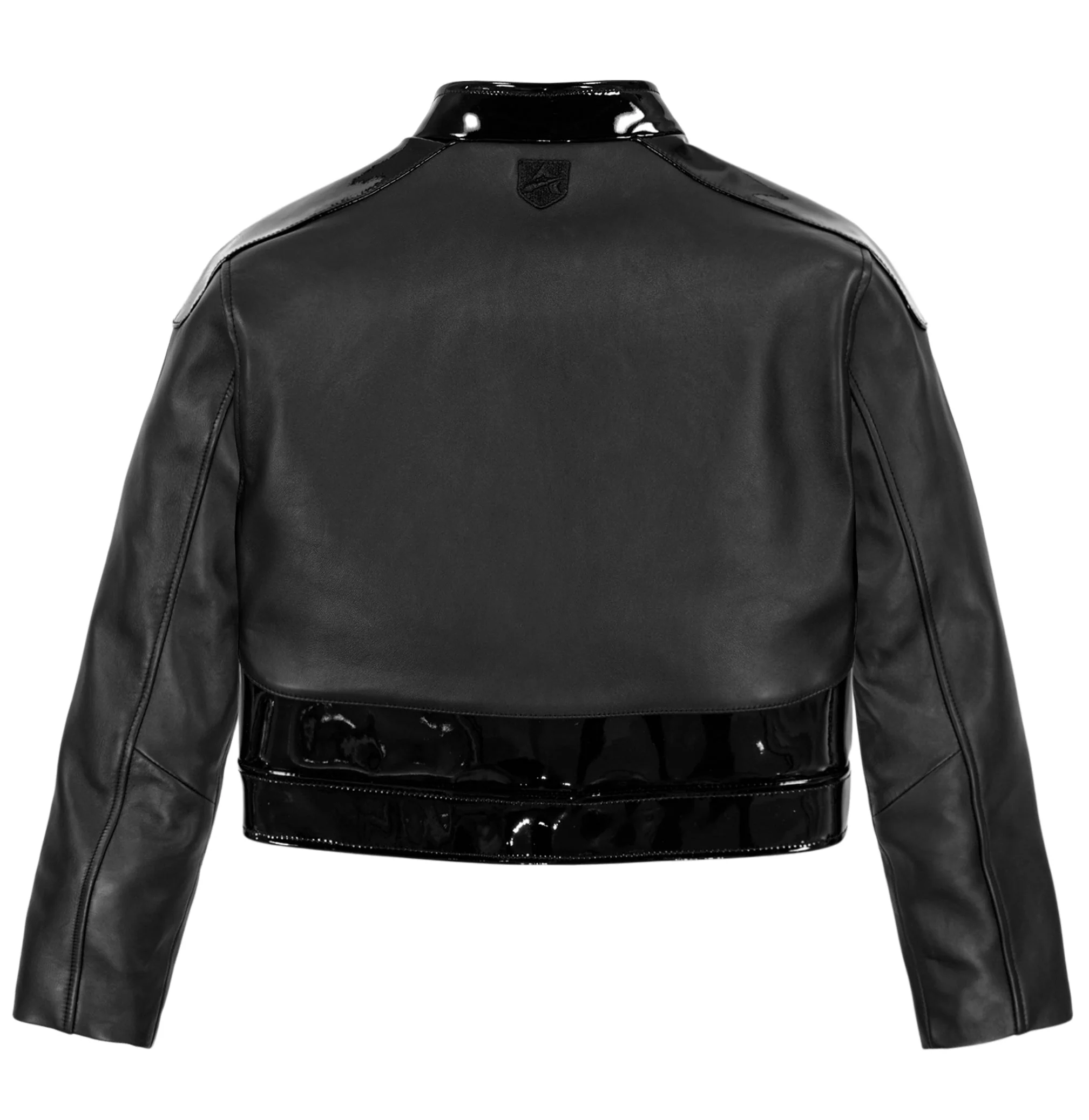 Cropped Moto Jacket | Black - Image 2