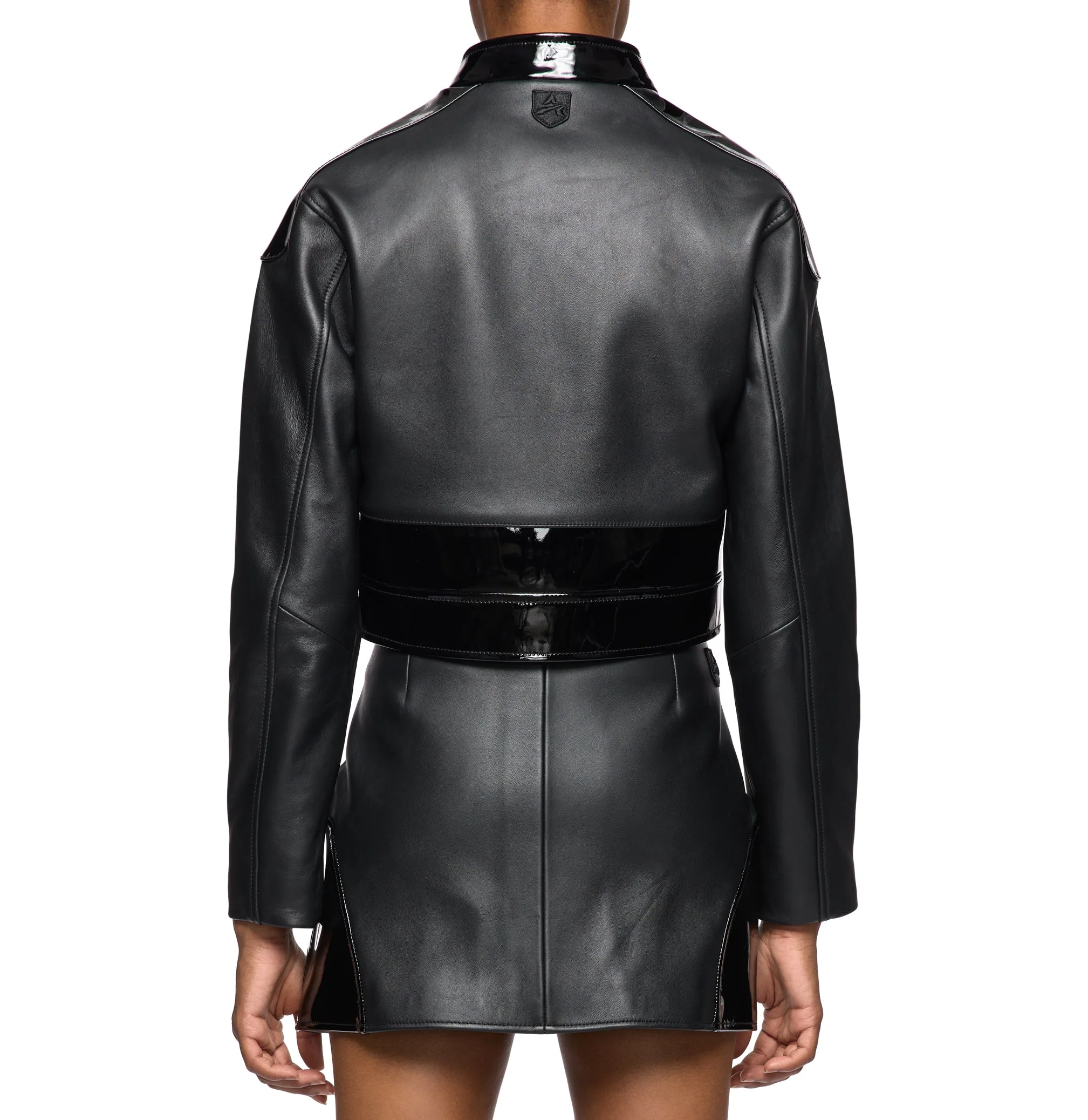 Cropped Moto Jacket | Black - Image 6