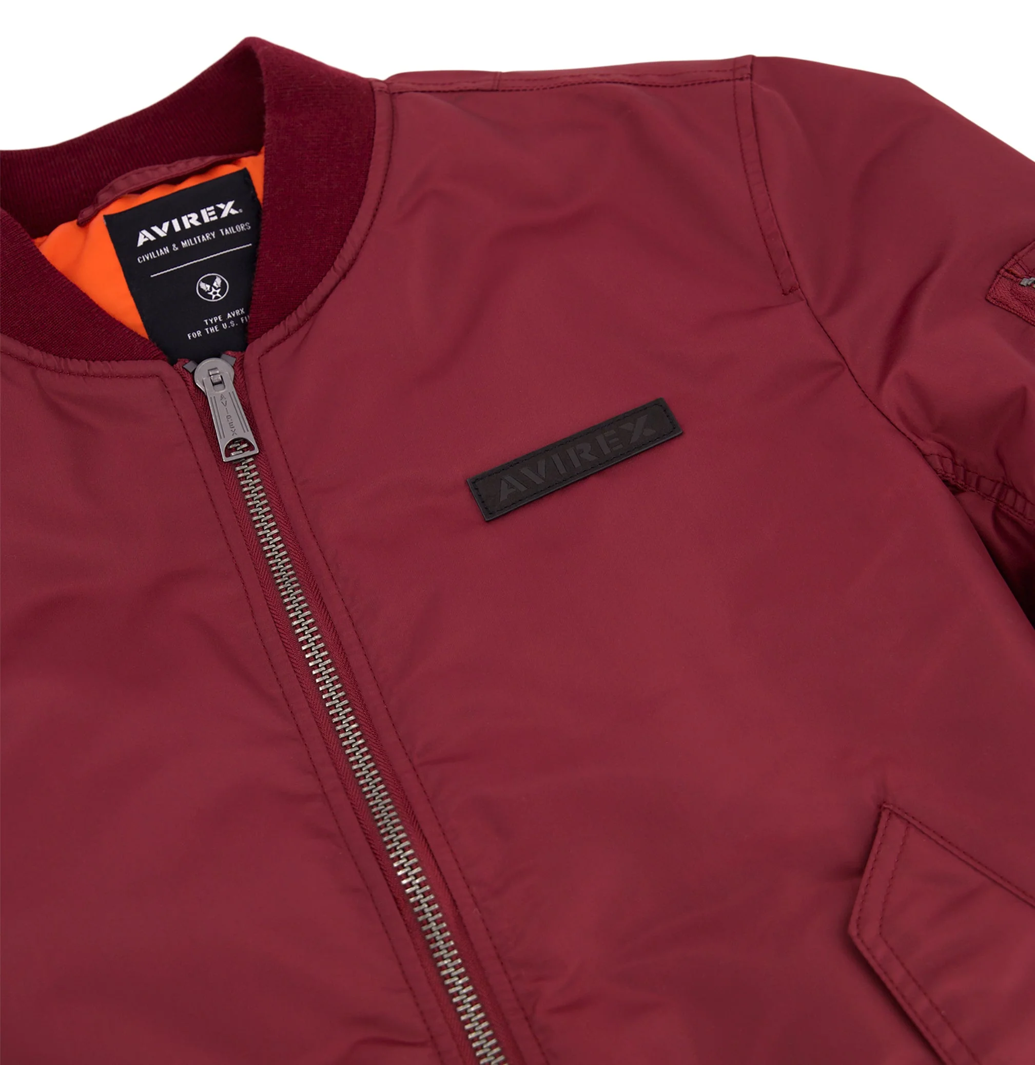 Ma-1 Nylon Bomber Jacket | Cabernet - Image 10