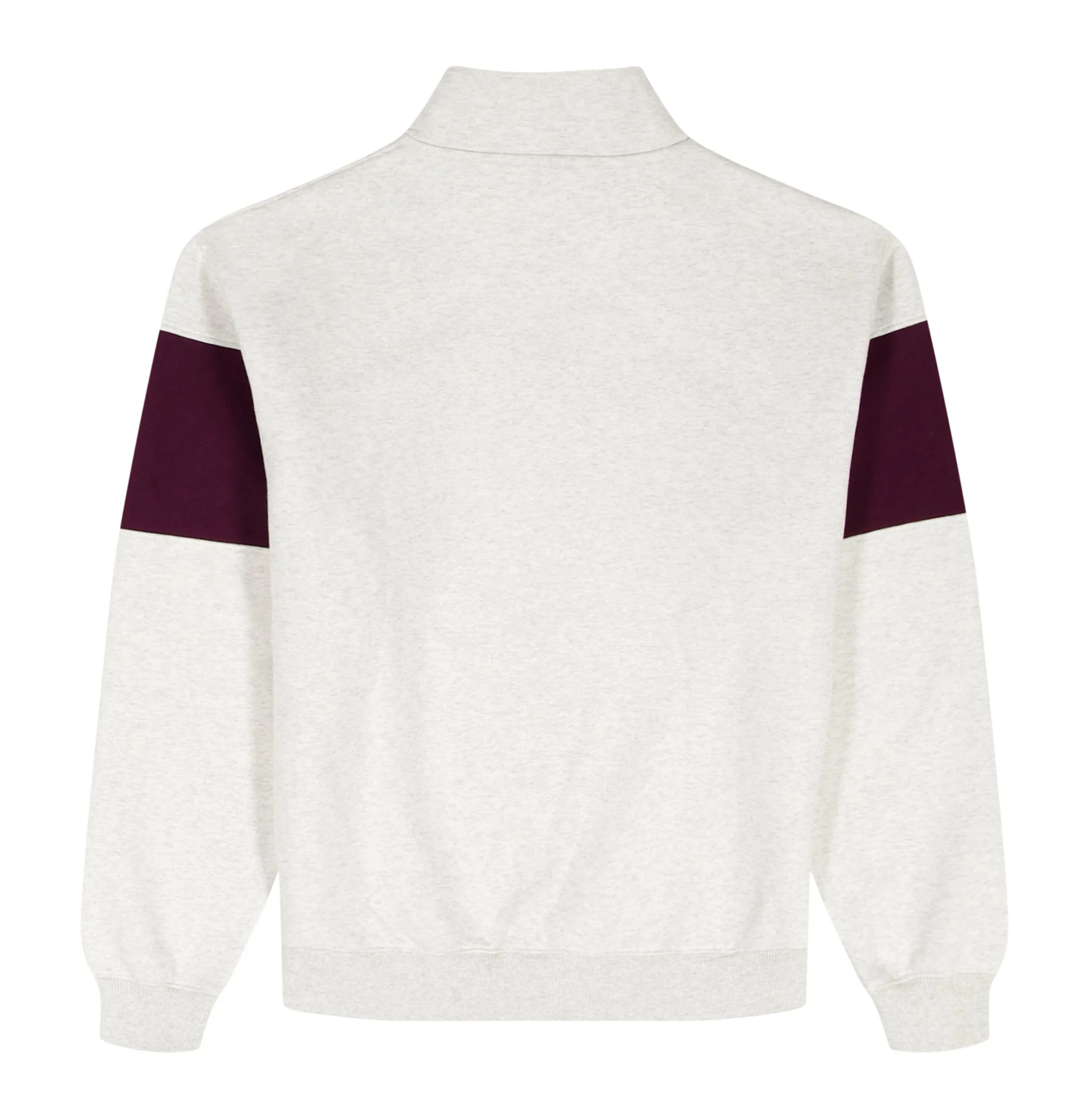 Mock Neck Sweatshirt | Oatmeal Heather - Image 2