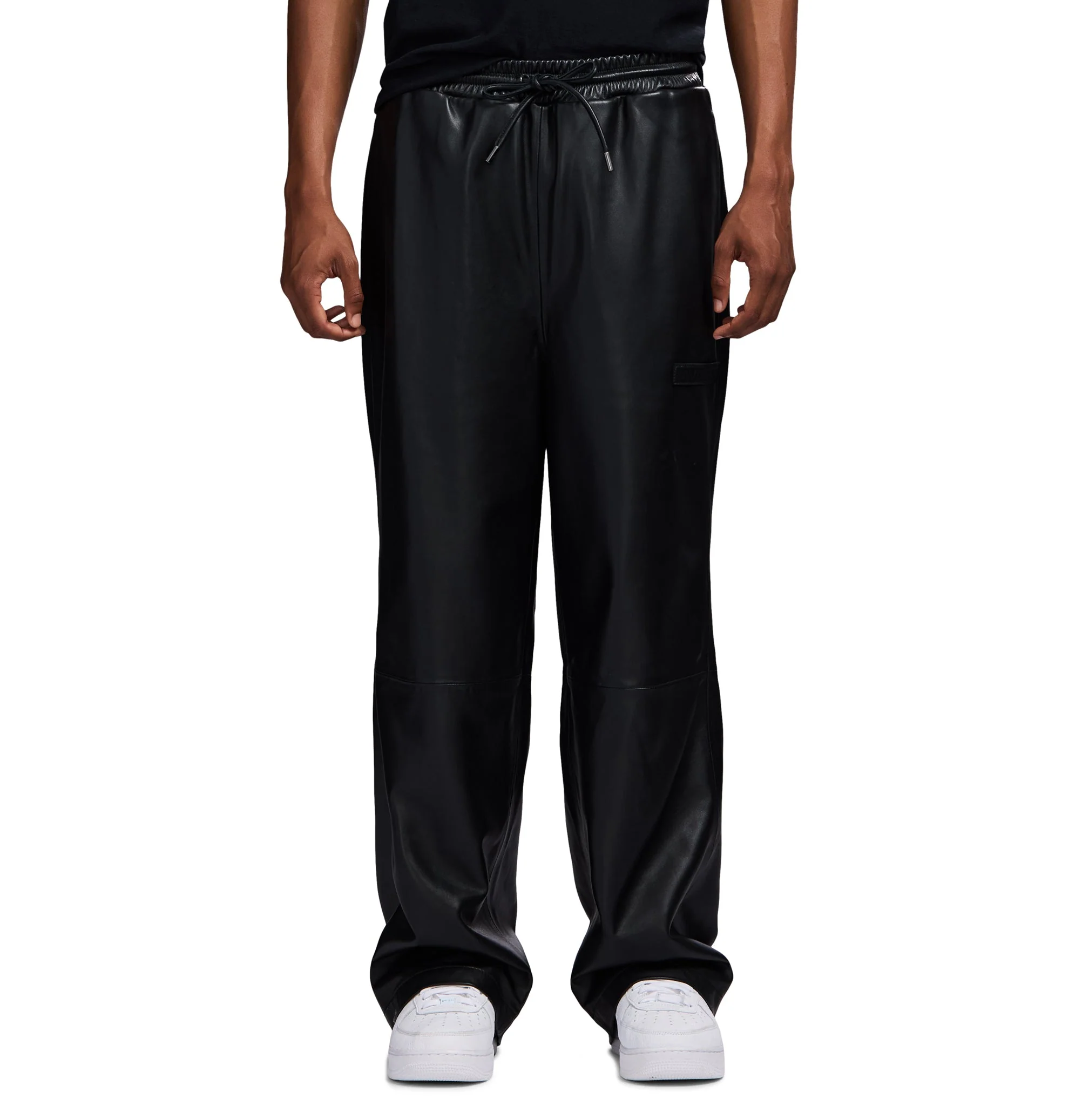 Nappa Leather Track Pant | Black - Image 3