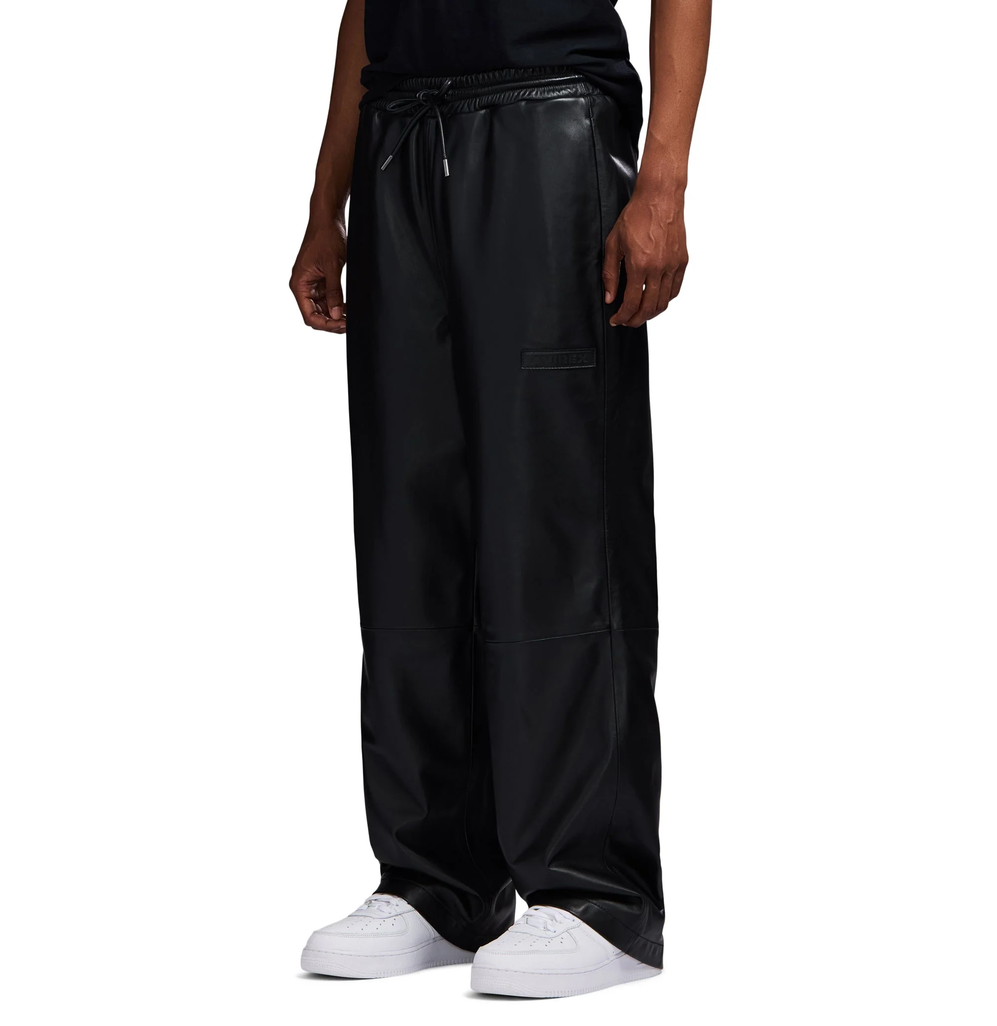 Nappa Leather Track Pant | Black - Image 4