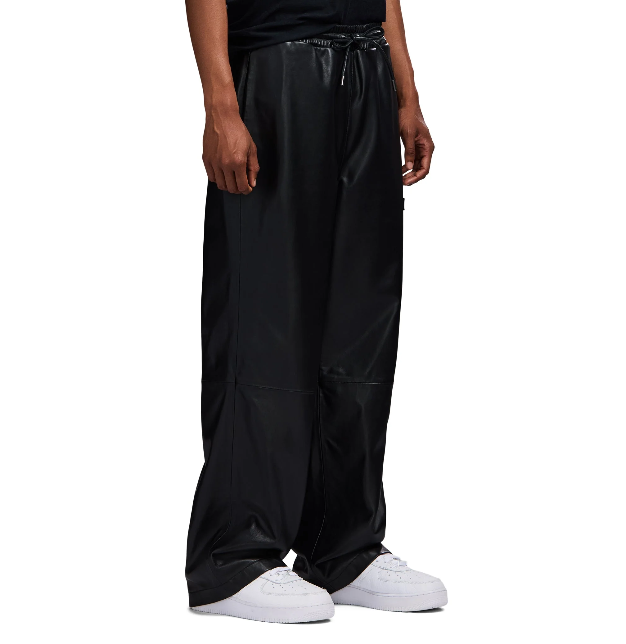 Nappa Leather Track Pant | Black - Image 5
