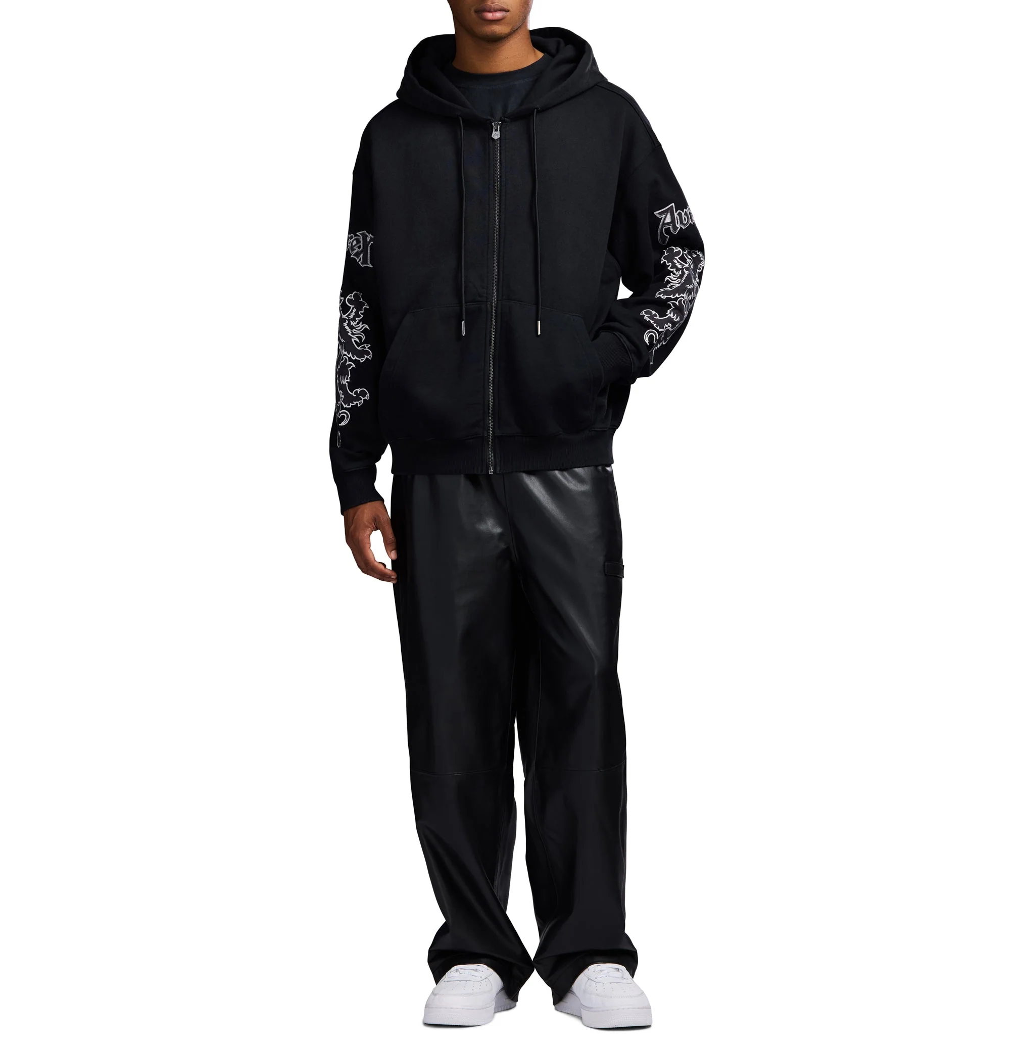 Nappa Leather Track Pant | Black - Image 7