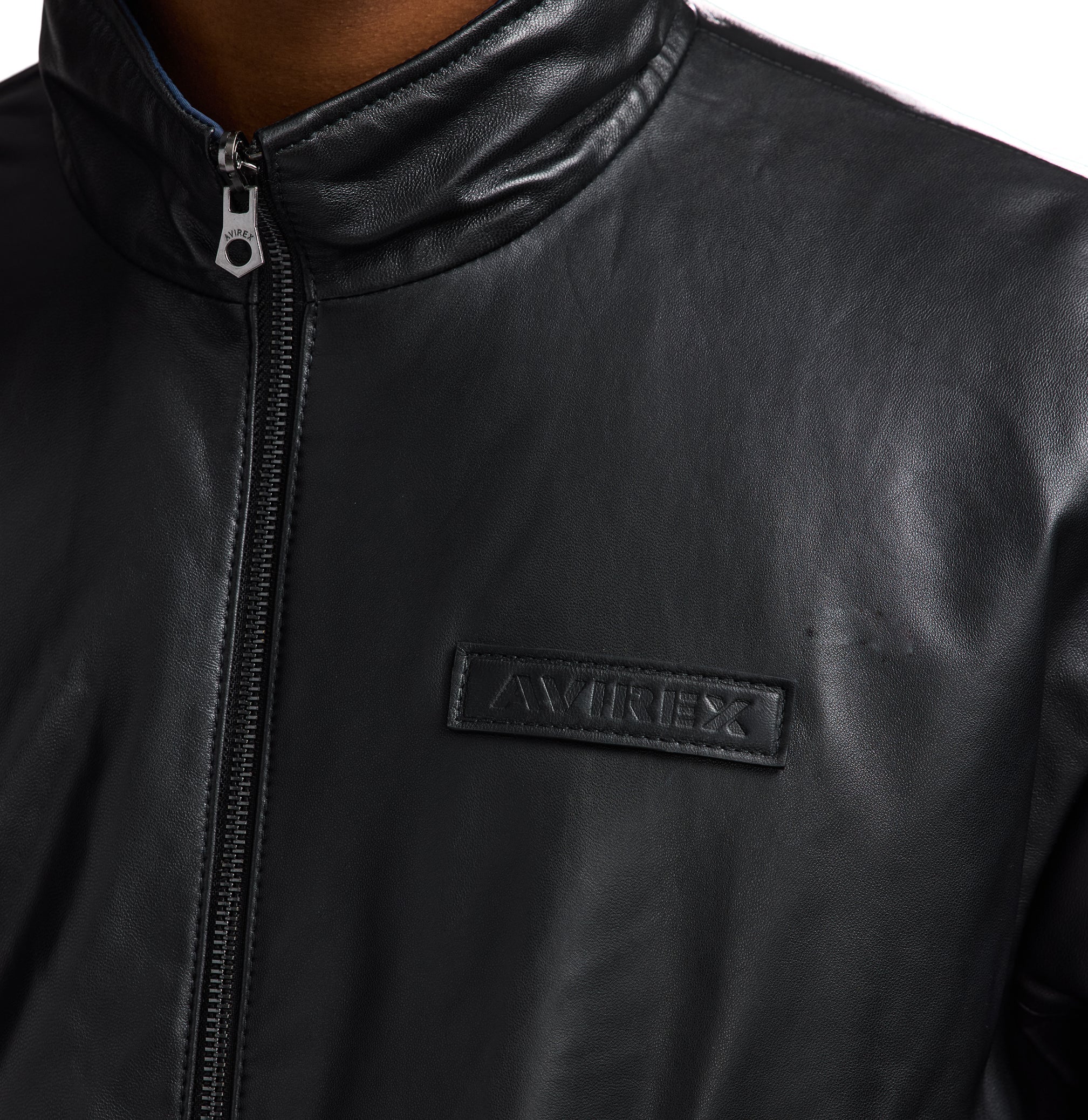 Reversible Nappa Leather Track Jacket | Black - Image 15