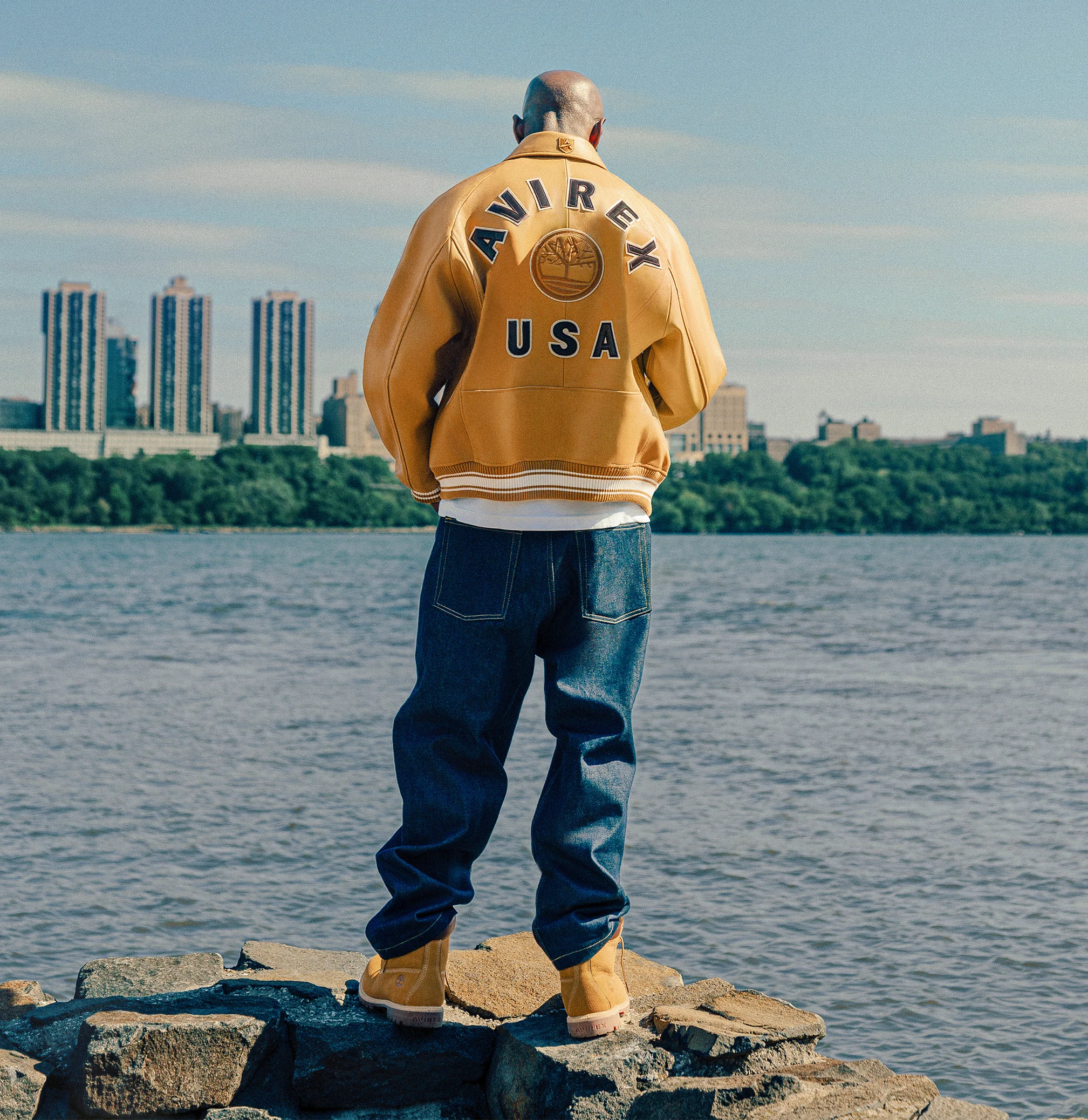 Timberland X Avirex Jacket | Dark Wheat - Image 13