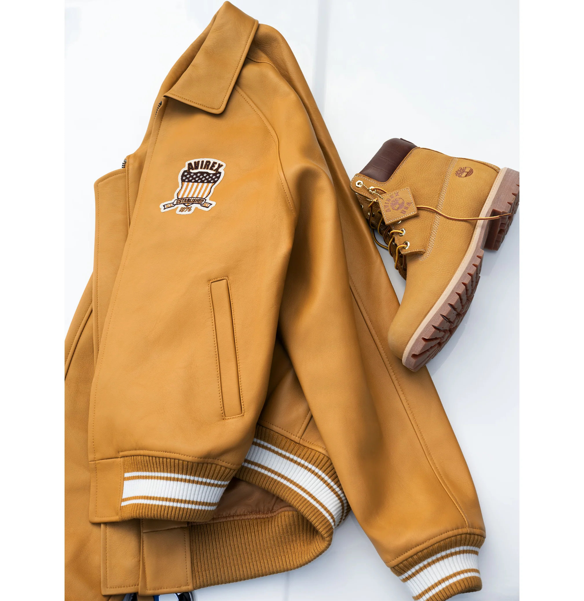 Timberland X Avirex Jacket | Dark Wheat - Image 15