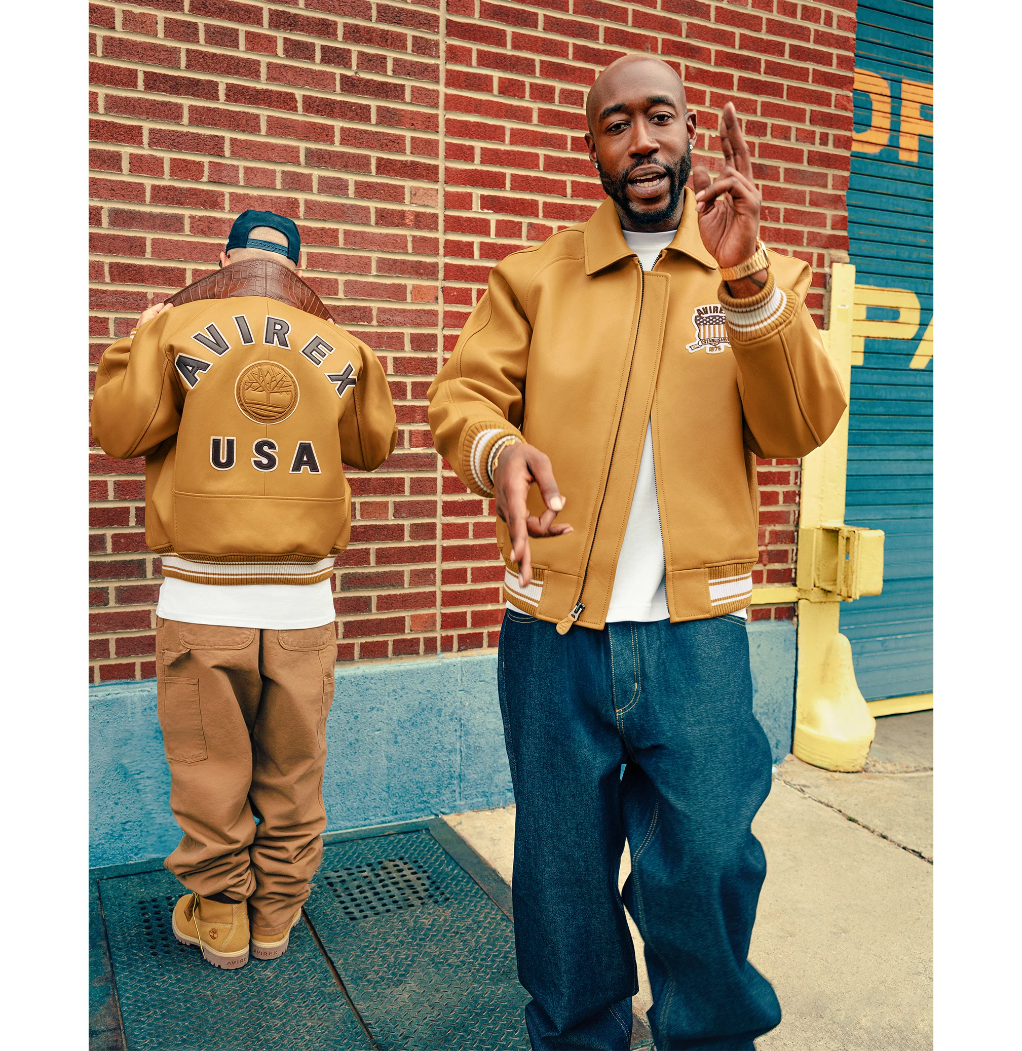 Timberland X Avirex Jacket | Dark Wheat - Image 9