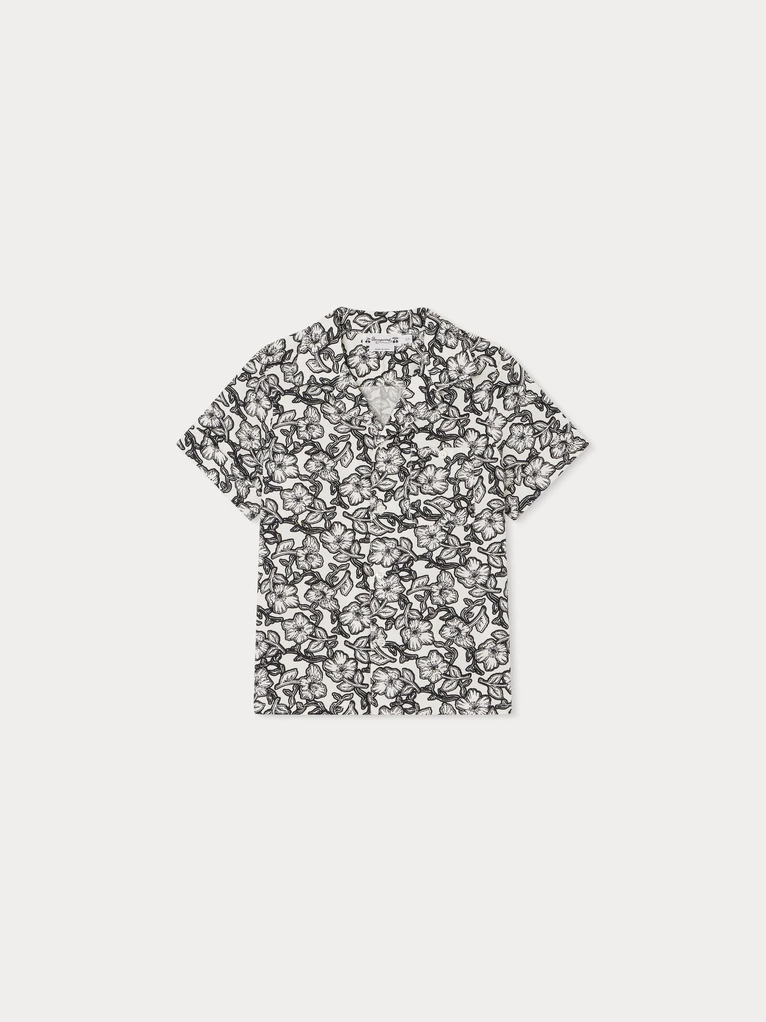 Boy | Steve Shirt | Black Flowers
