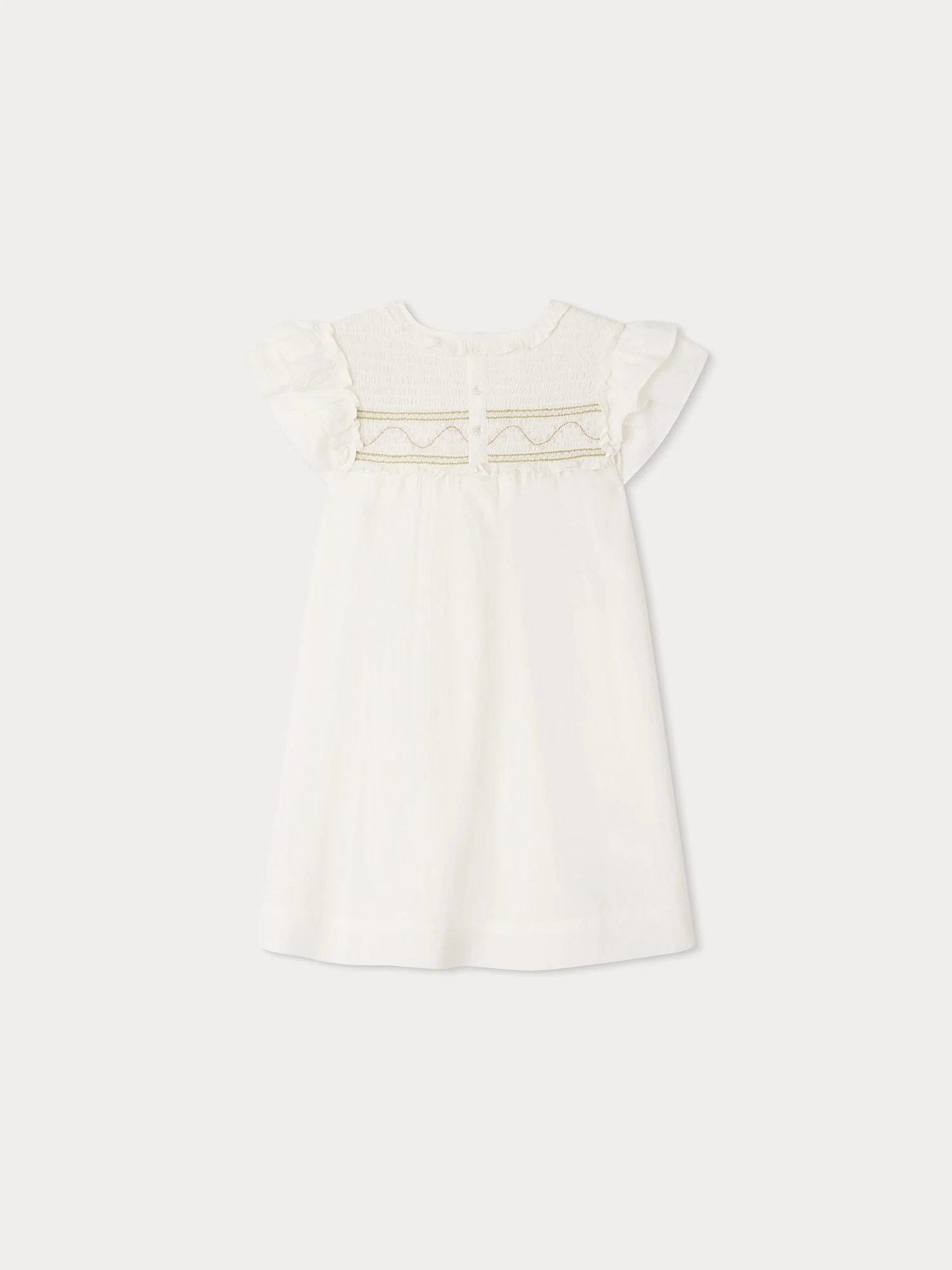 Girl | Bijou Dress | Milk White - Image 2