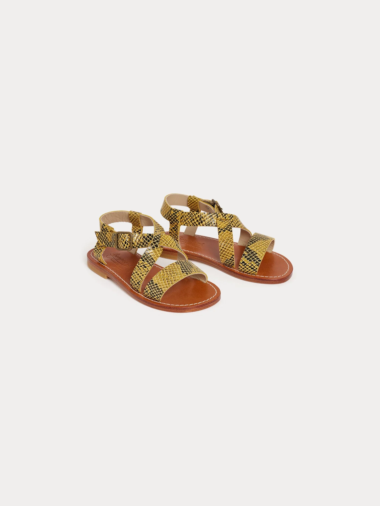 Girl | Caina Sandals | Acid Yellow - Image 2