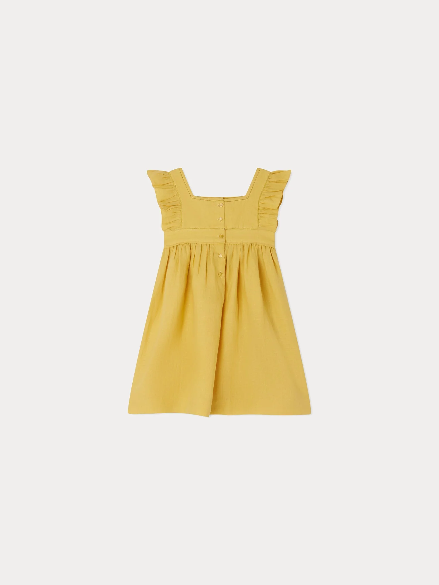 Girl | Cassiopee Dress | Acid Yellow - Image 2