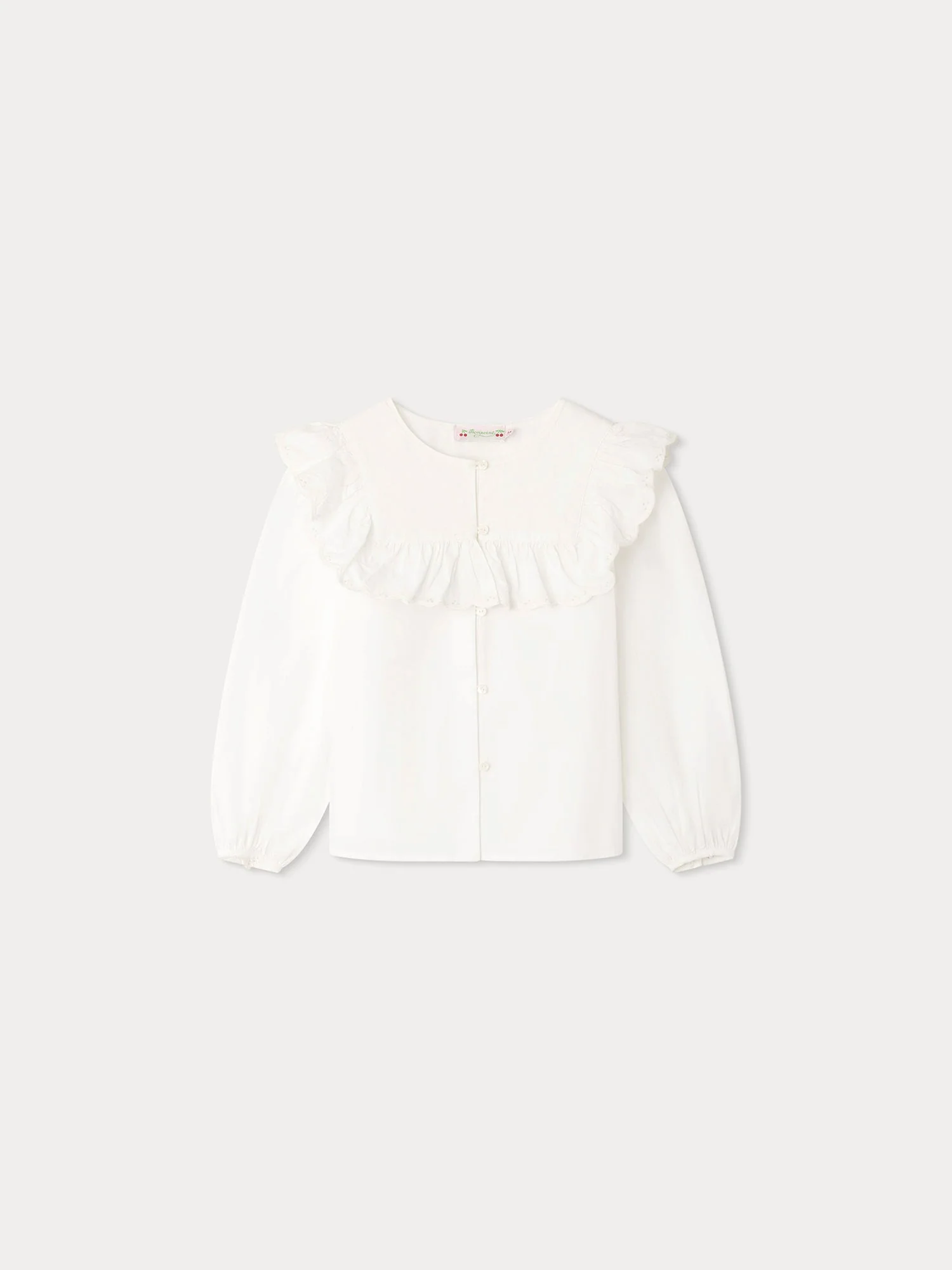 Girl | Cleo Embroidered Blouse | Milk White
