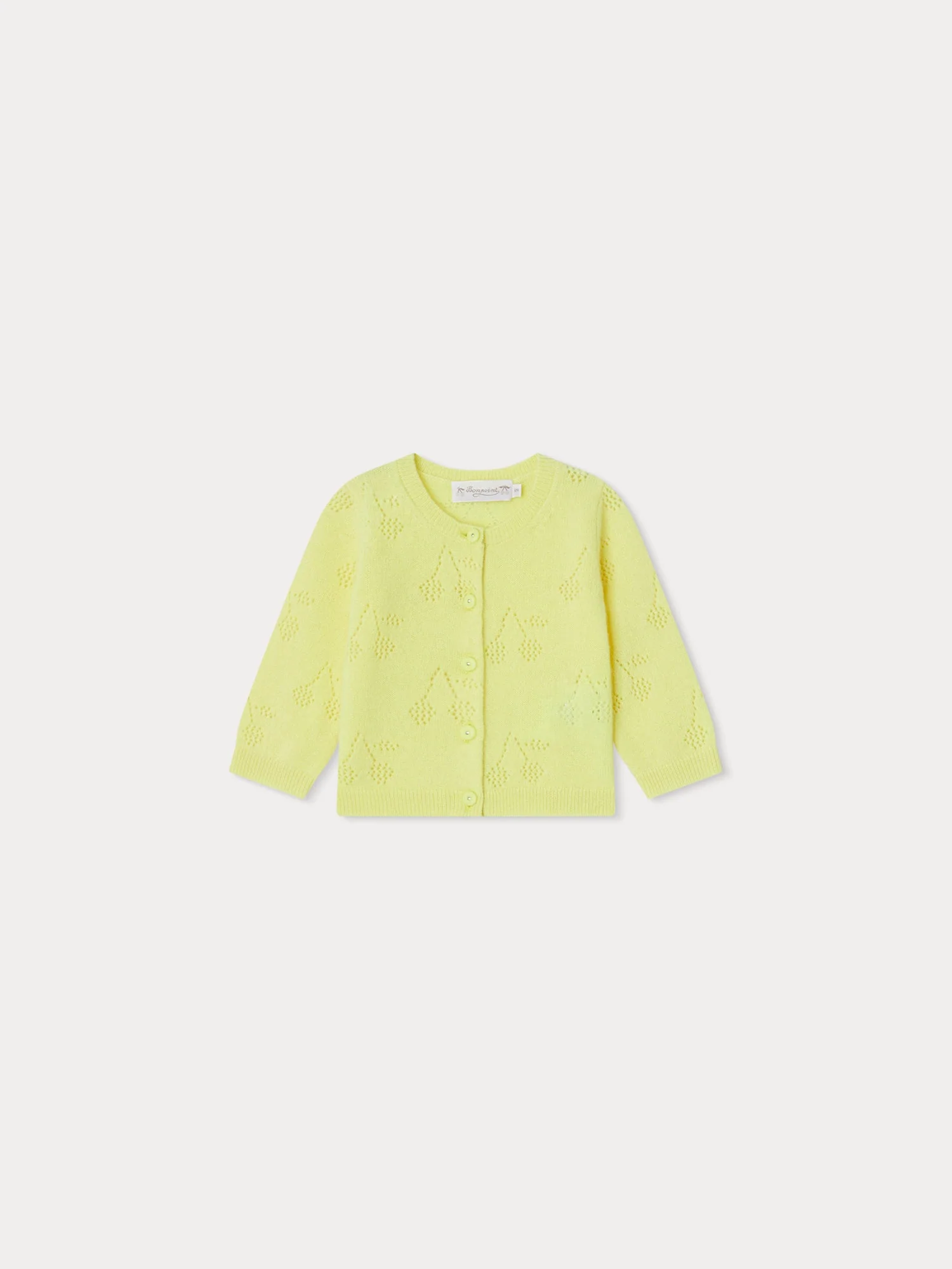 Girl | Tibile Cardigan | Neon Yellow