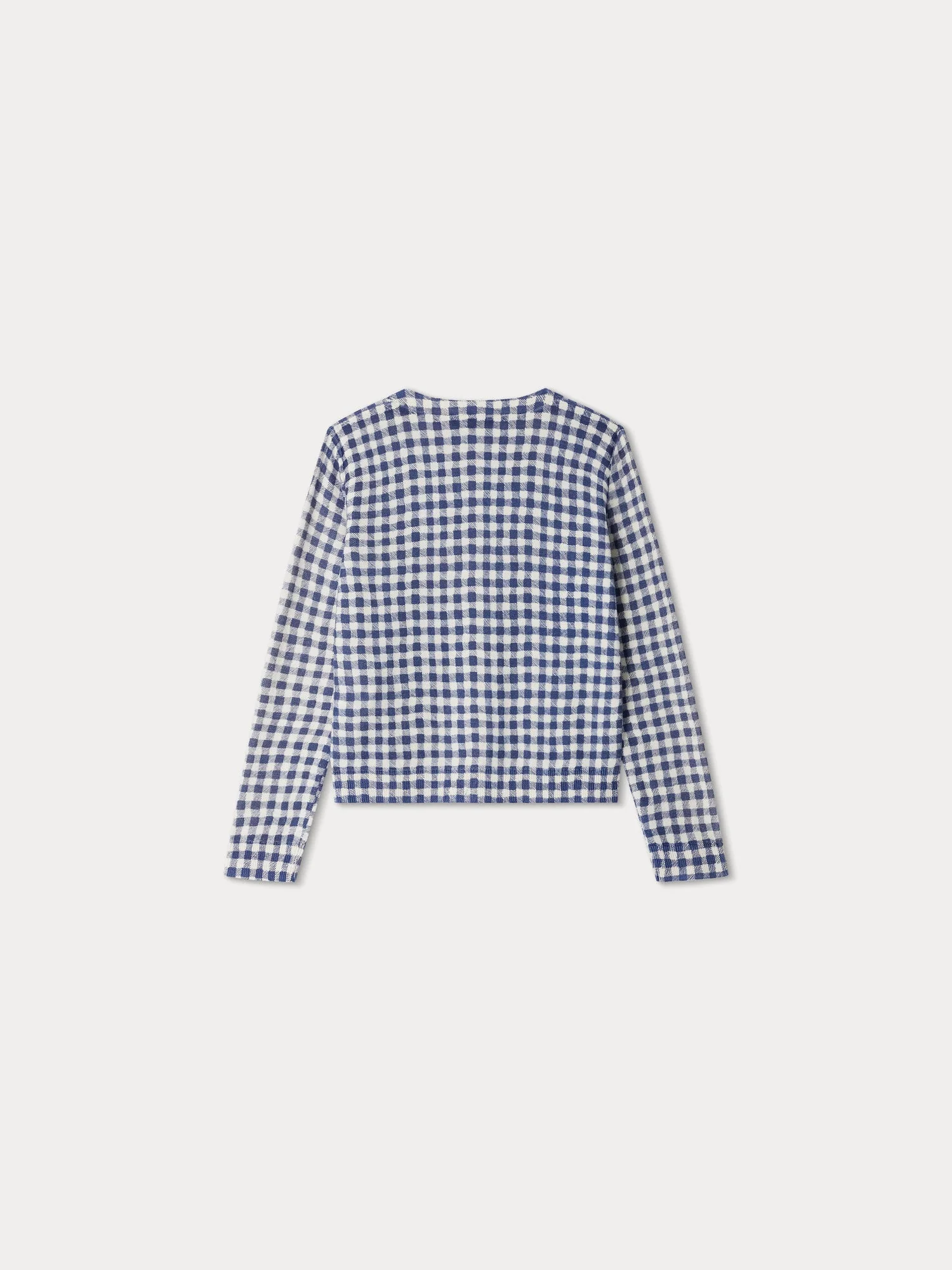 Girl | Tyra Cardigan | Navy Checked - Image 2