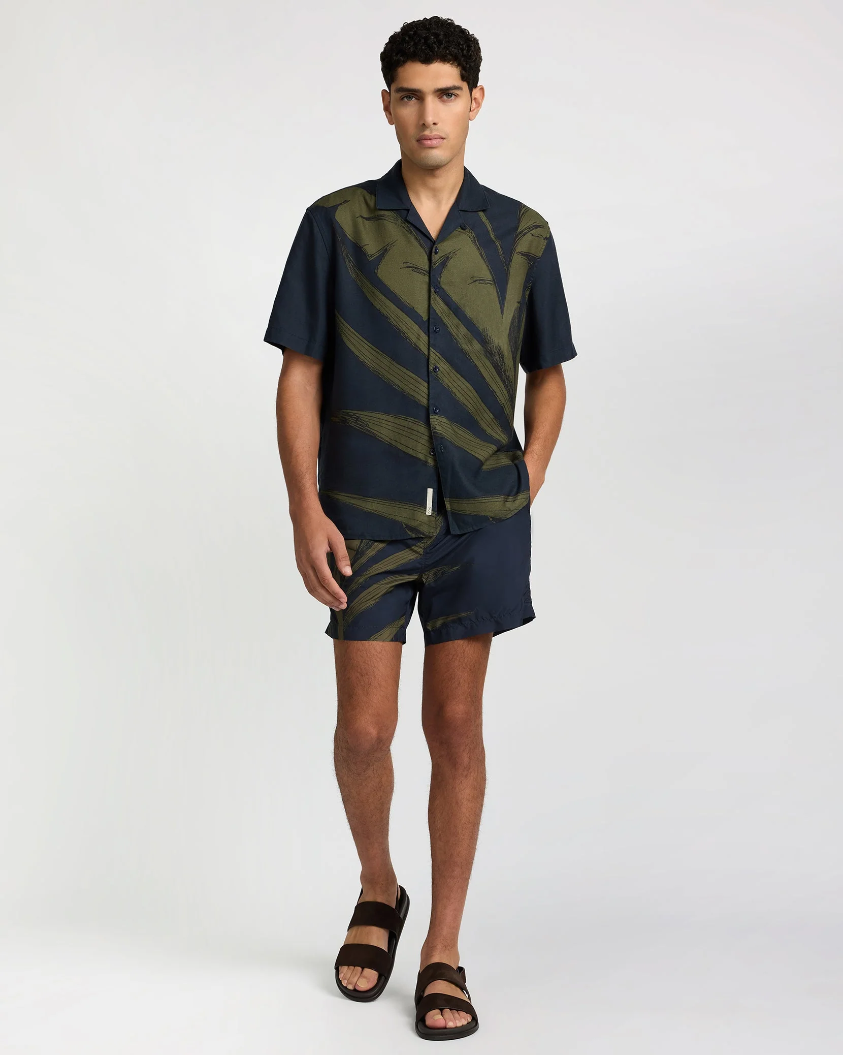 Mens | Calder Buckle 5" Swim Trunk - I | Deep Navy - Image 3