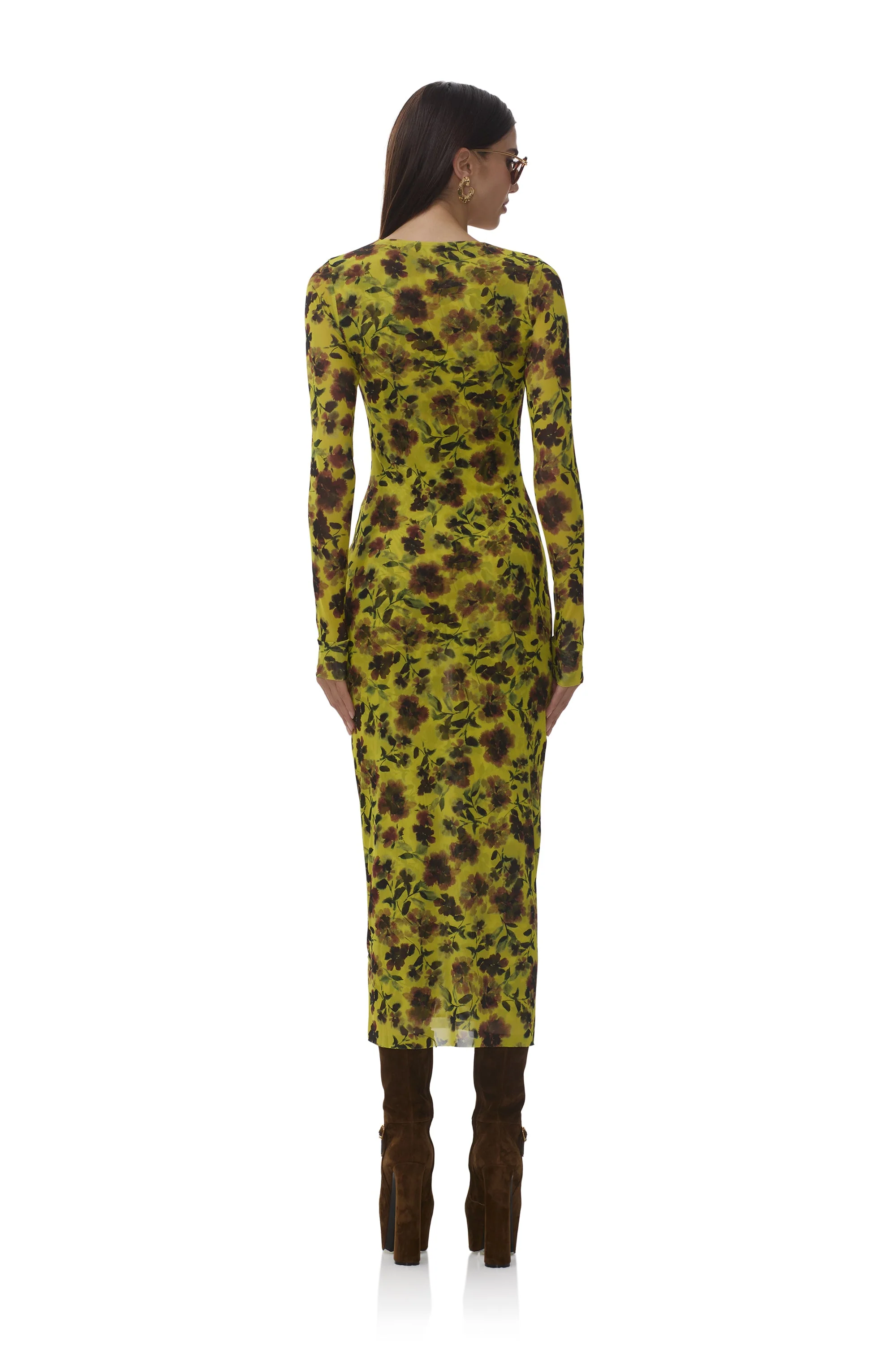 Cambria Dress | Citron Haze Floral - Image 7