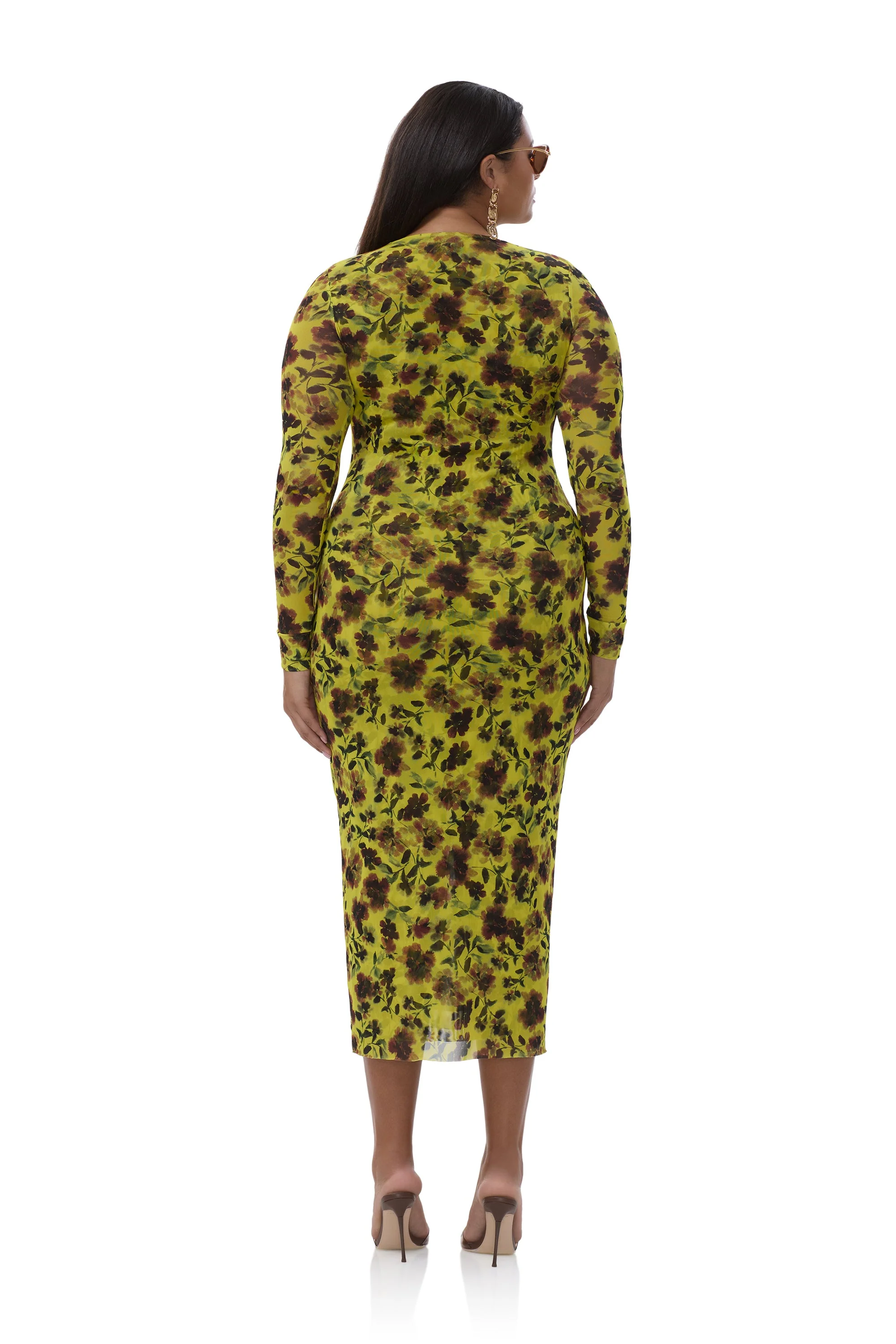 Cambria Dress | Citron Haze Floral - Image 8