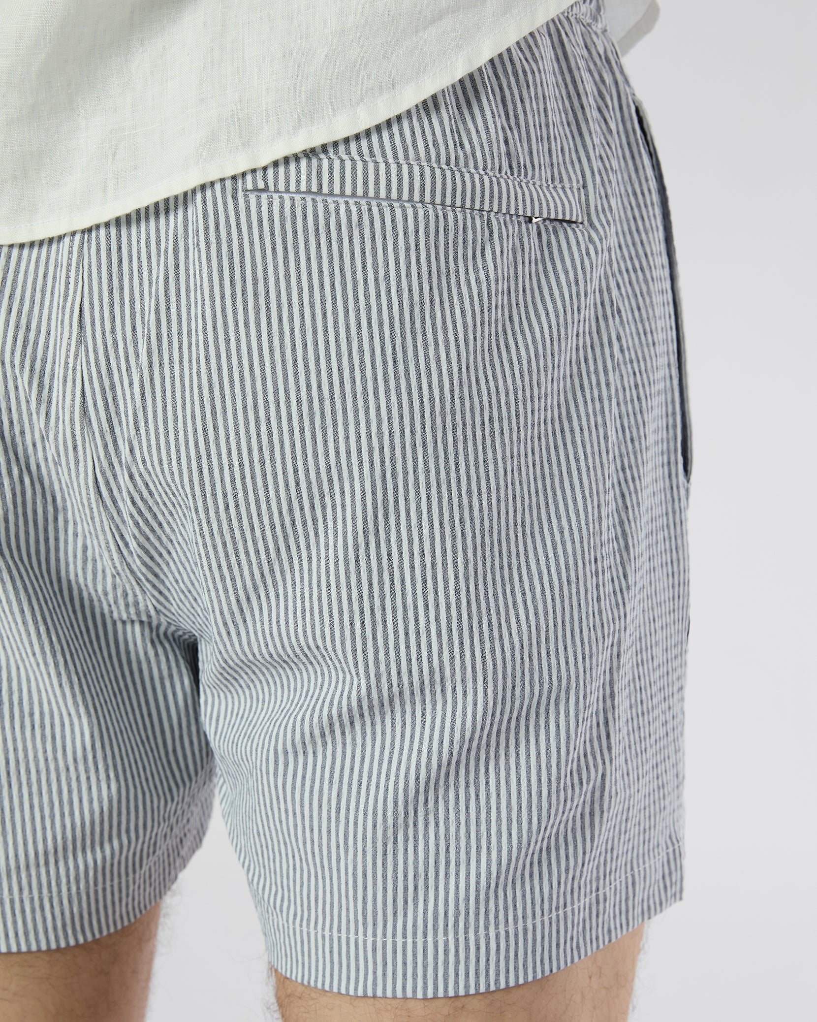 Mens | Charles 5" Swim Trunk - II | Deep Navy/White - Image 7