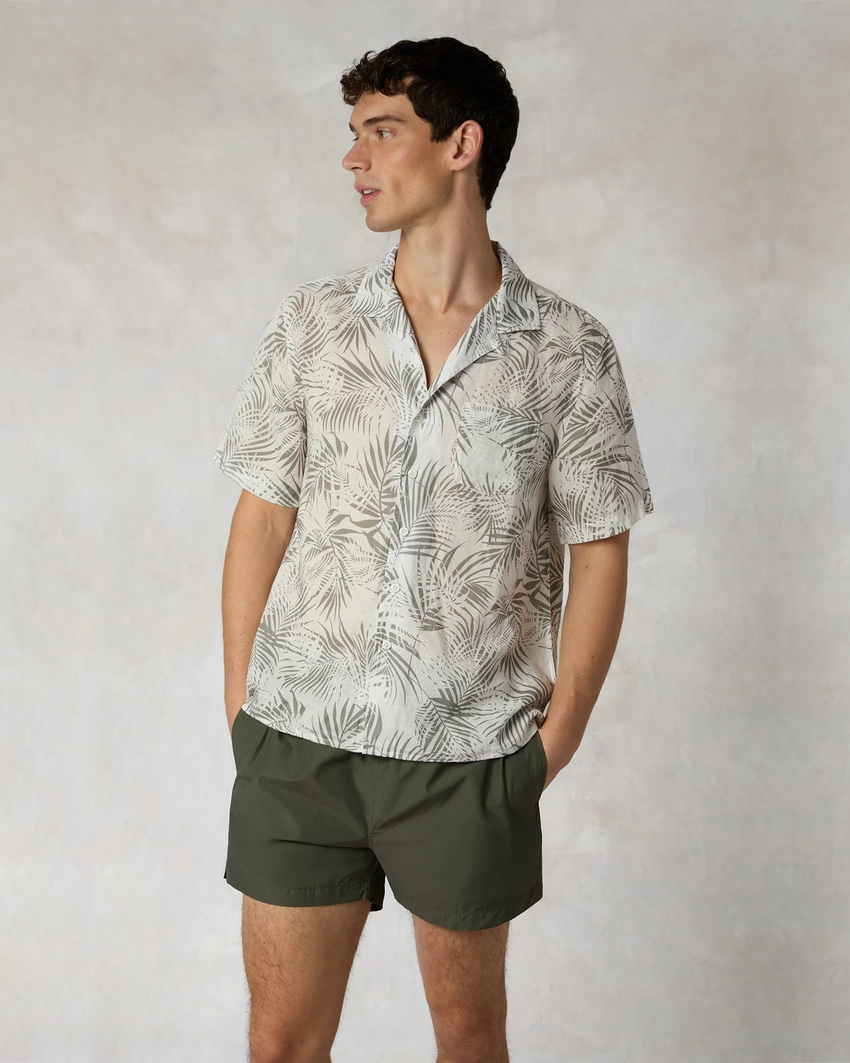 Mens | Charles 4" Swim Trunk | Dark Olive - Image 3