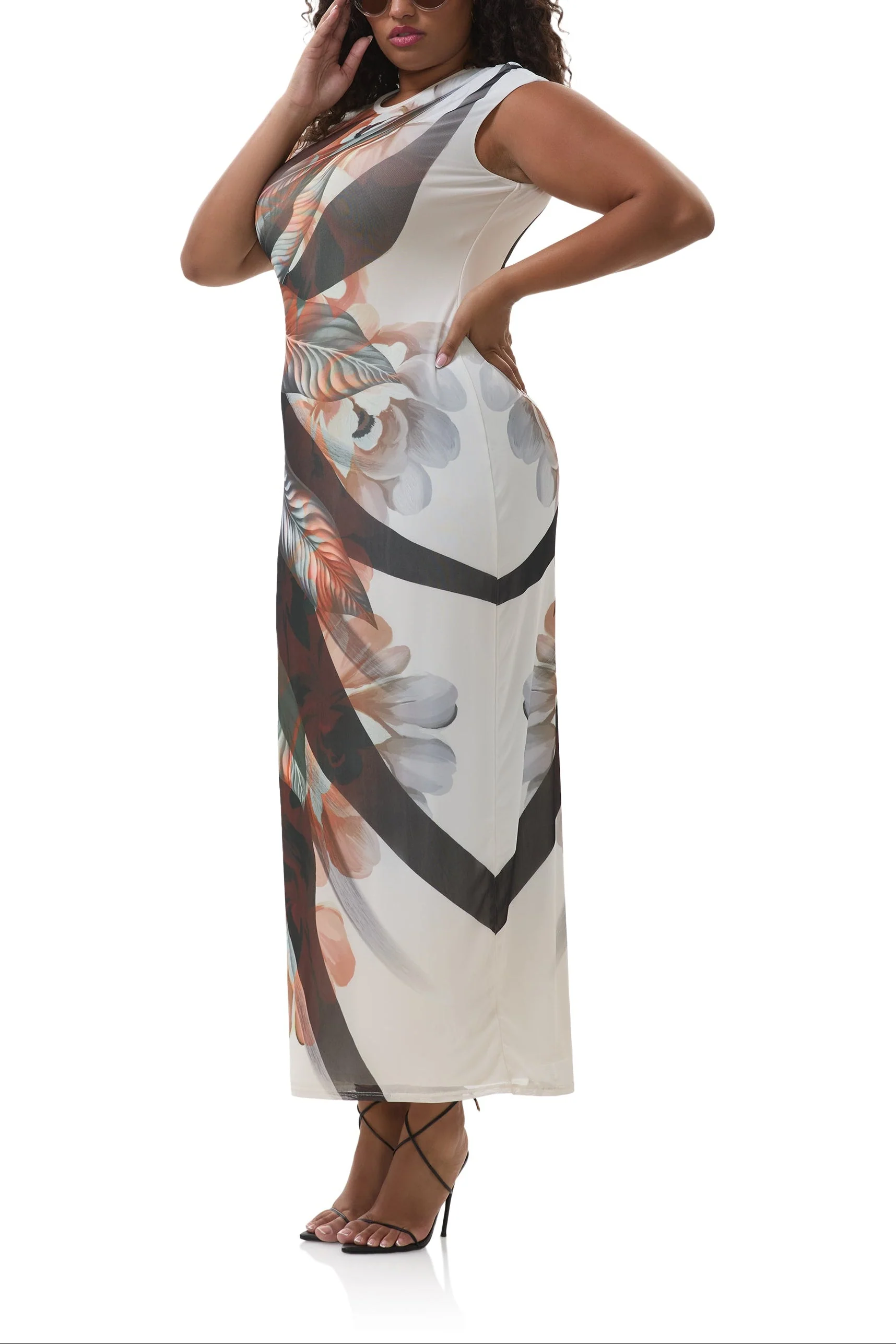 Cody Dress | Noir Leaf Lotus - Image 6