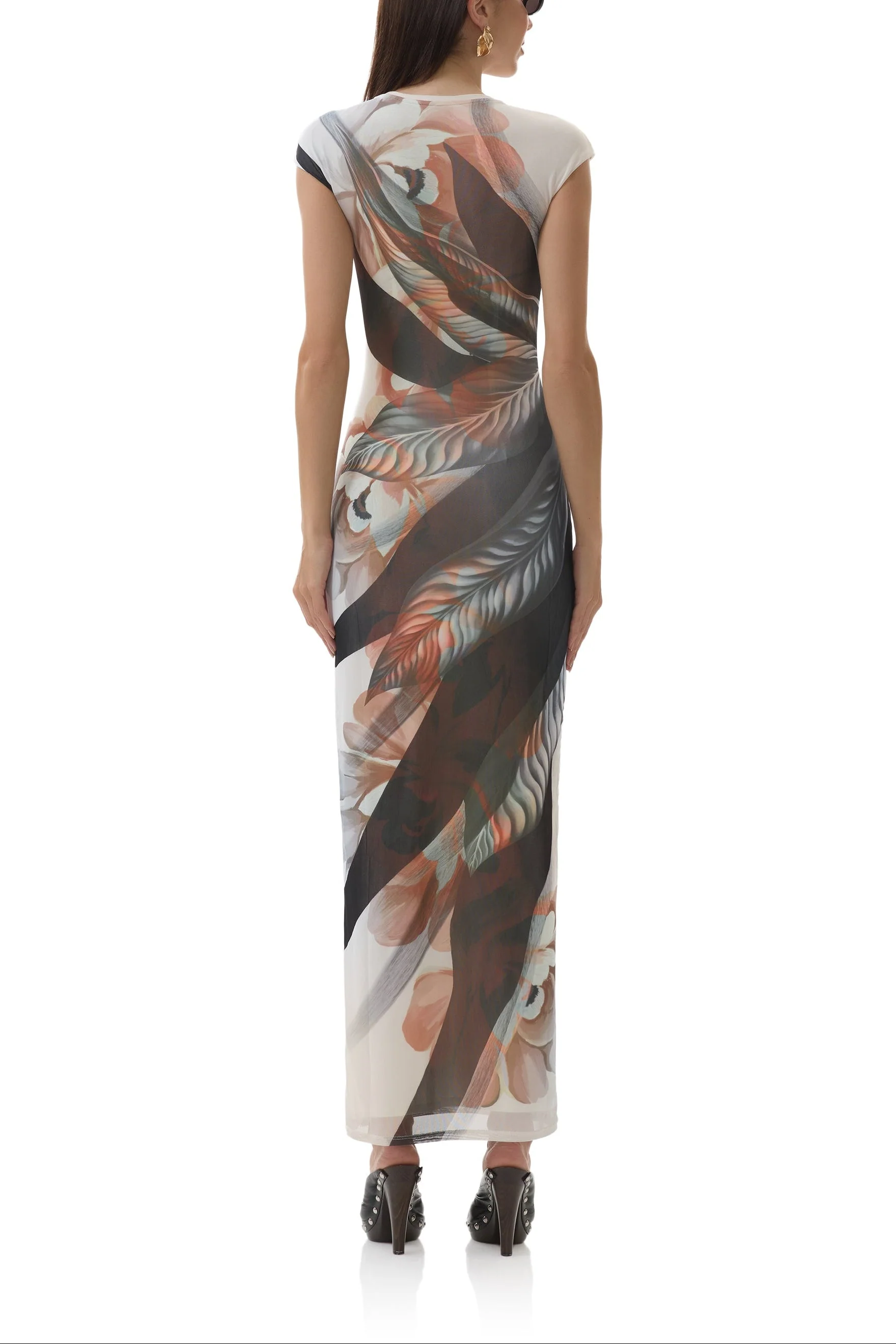 Cody Dress | Noir Leaf Lotus - Image 7