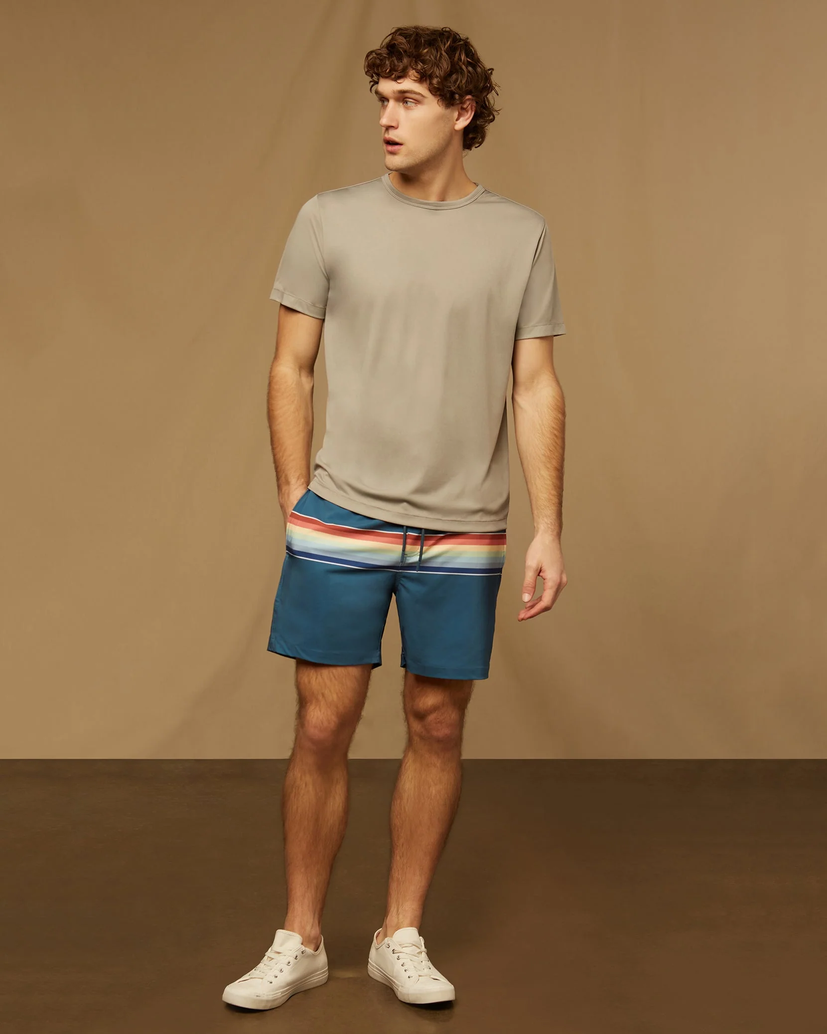 Mens | Comfort lined Swim Trunk | Deep Teal - Image 3