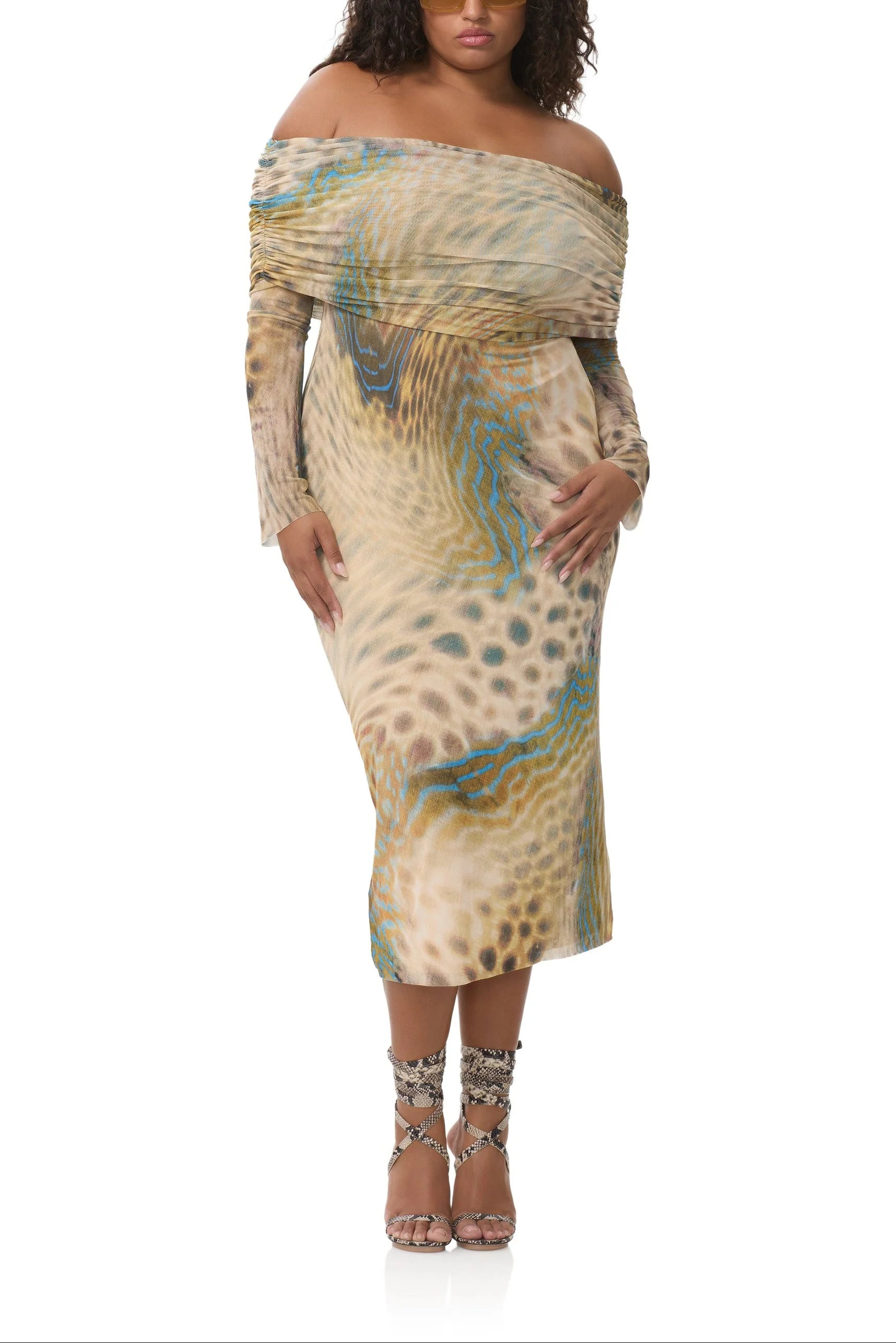Cornelia Dress | Fish Scale Swirl - Image 2