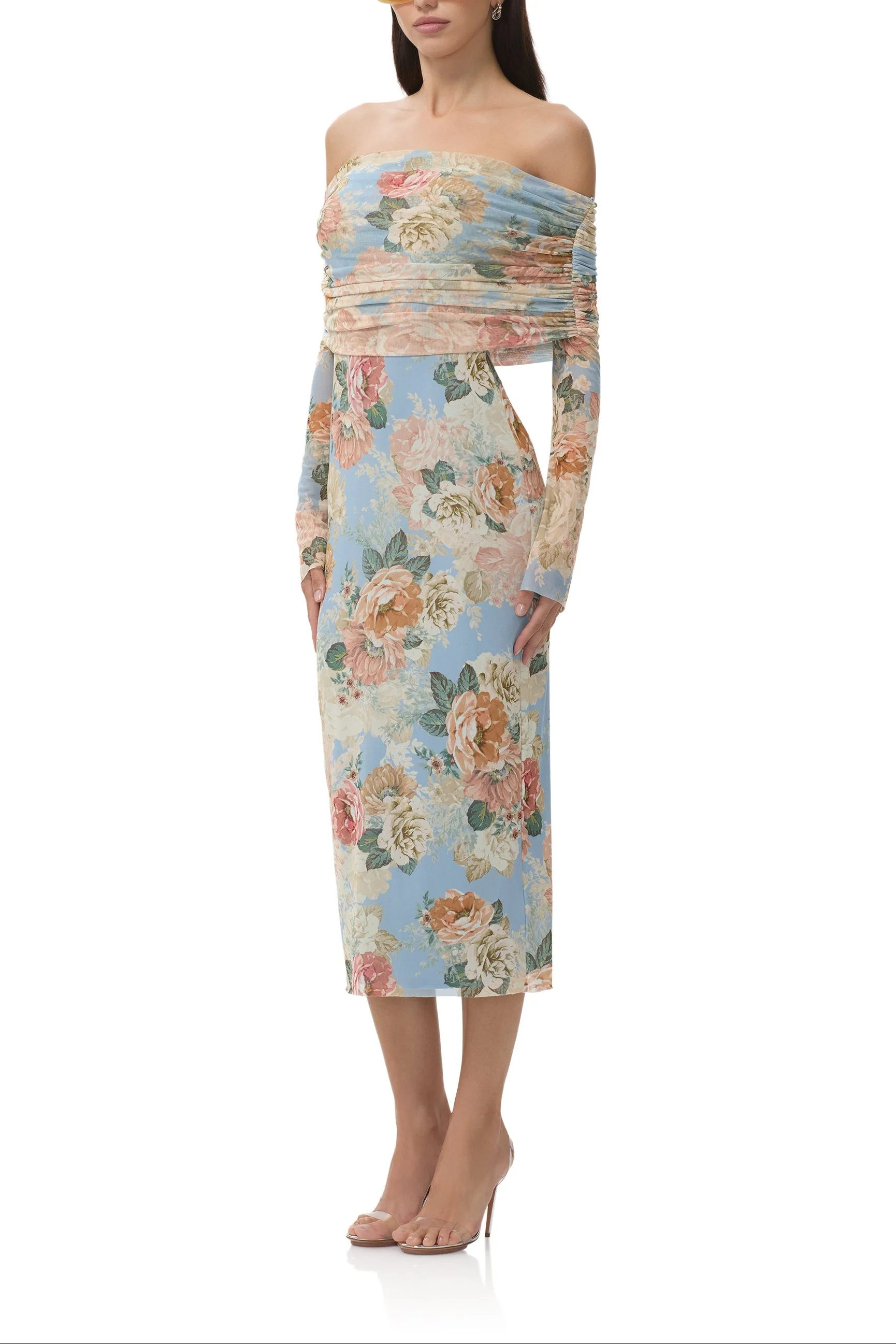Cornelia Dress | Soft Slate Bloom - Image 5