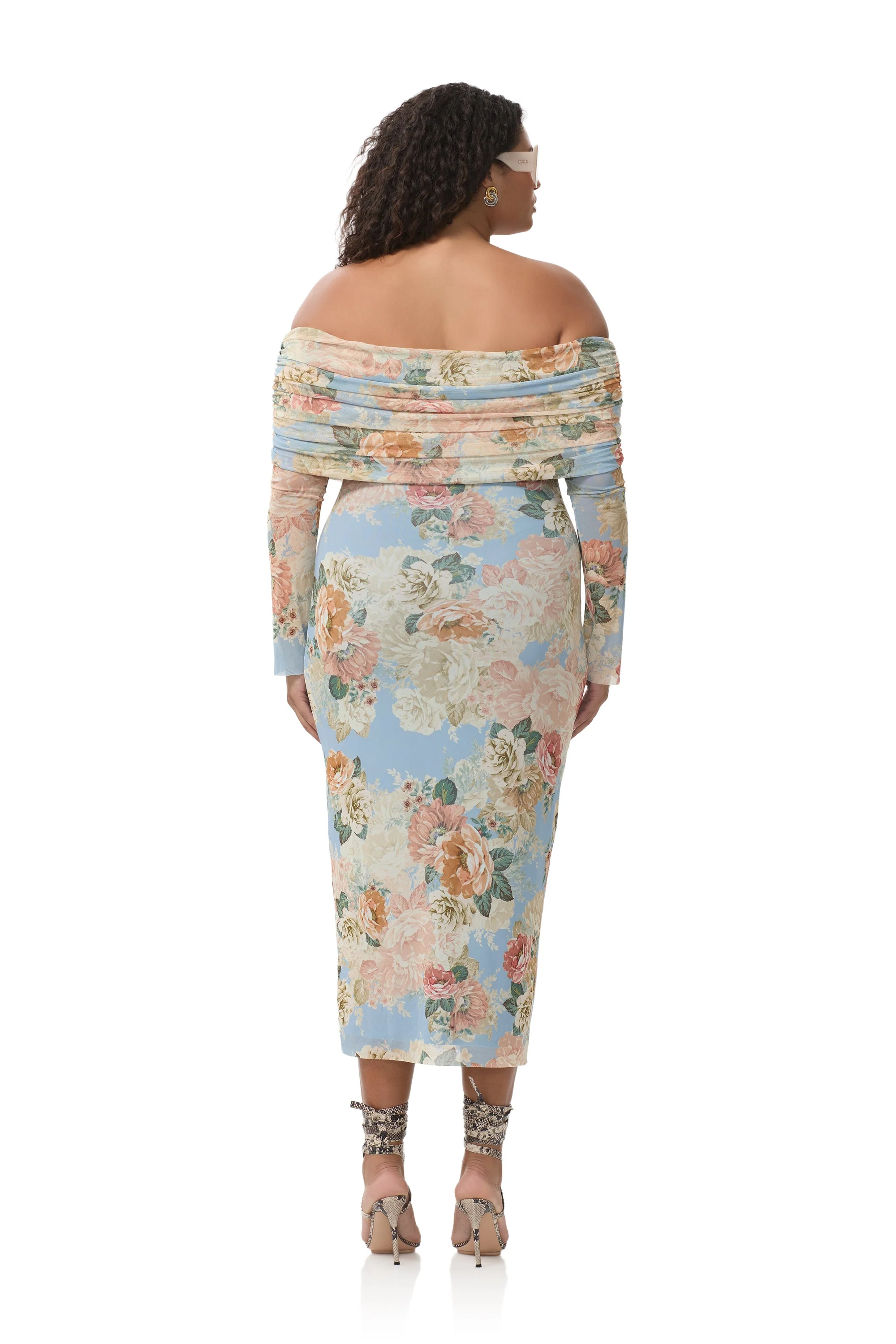 Cornelia Dress | Soft Slate Bloom - Image 8