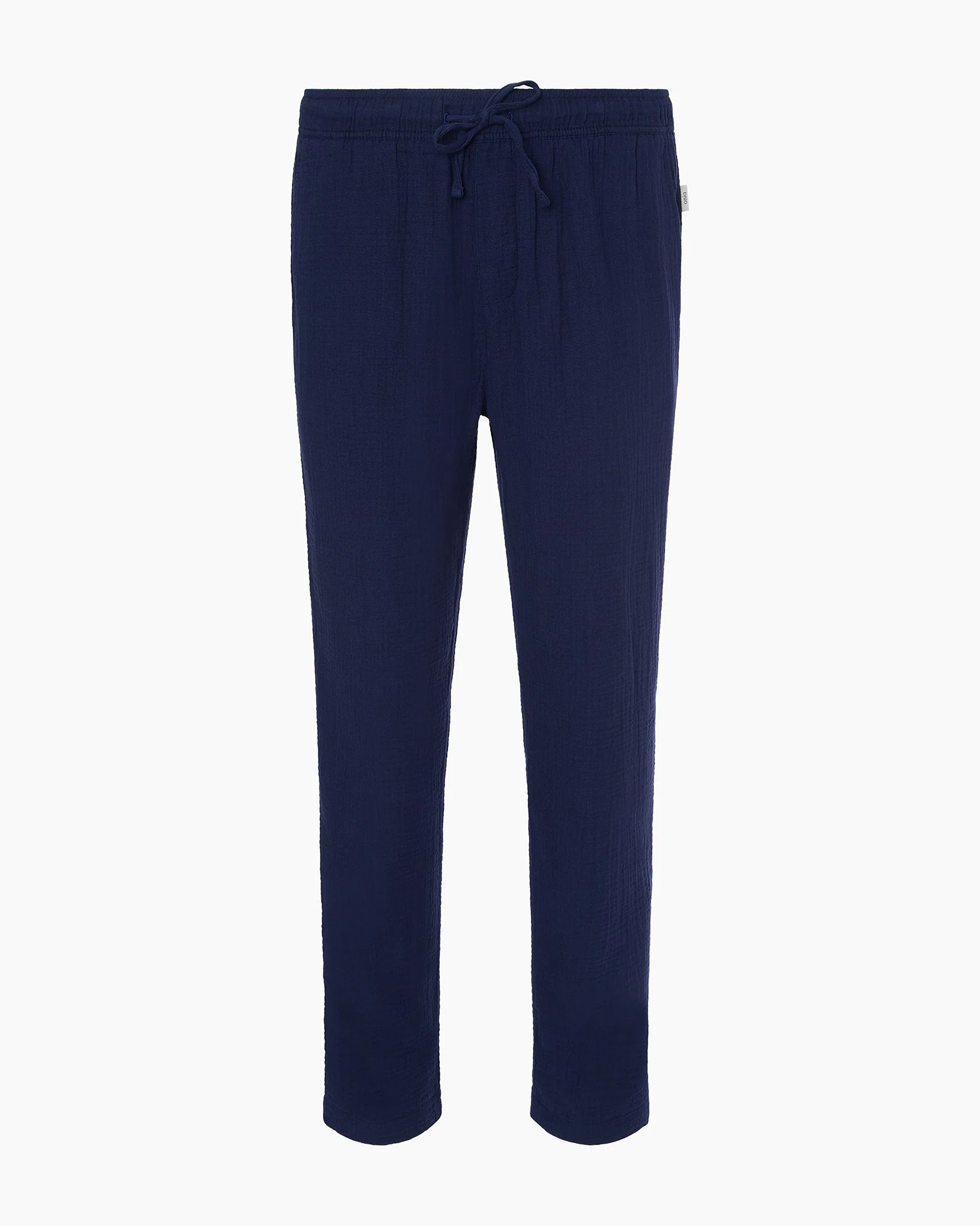 Mens | Cotton Gauze Pull-on Pant | Deep Navy