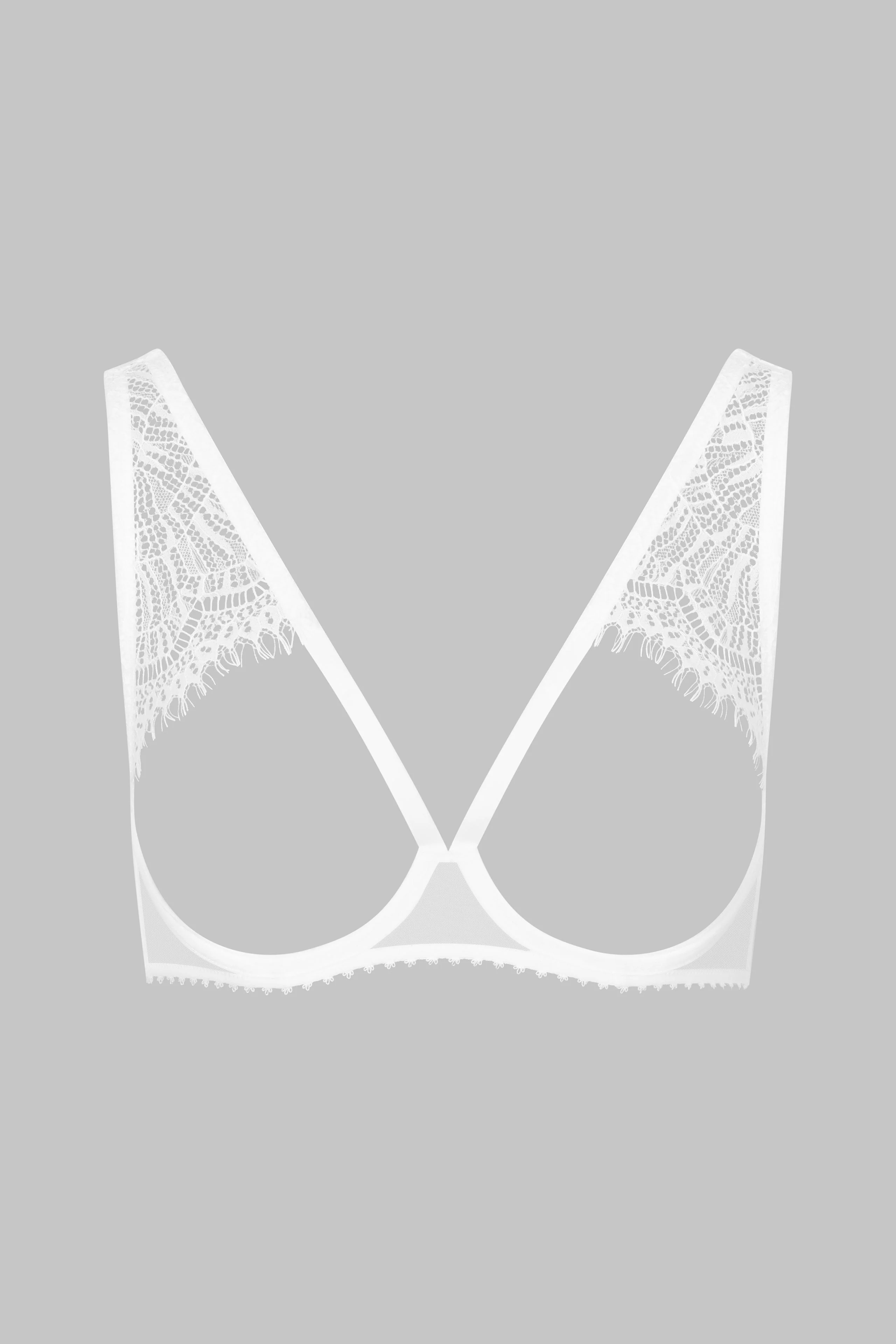 Cupless Bra - Accroche Coeur | White - Image 4