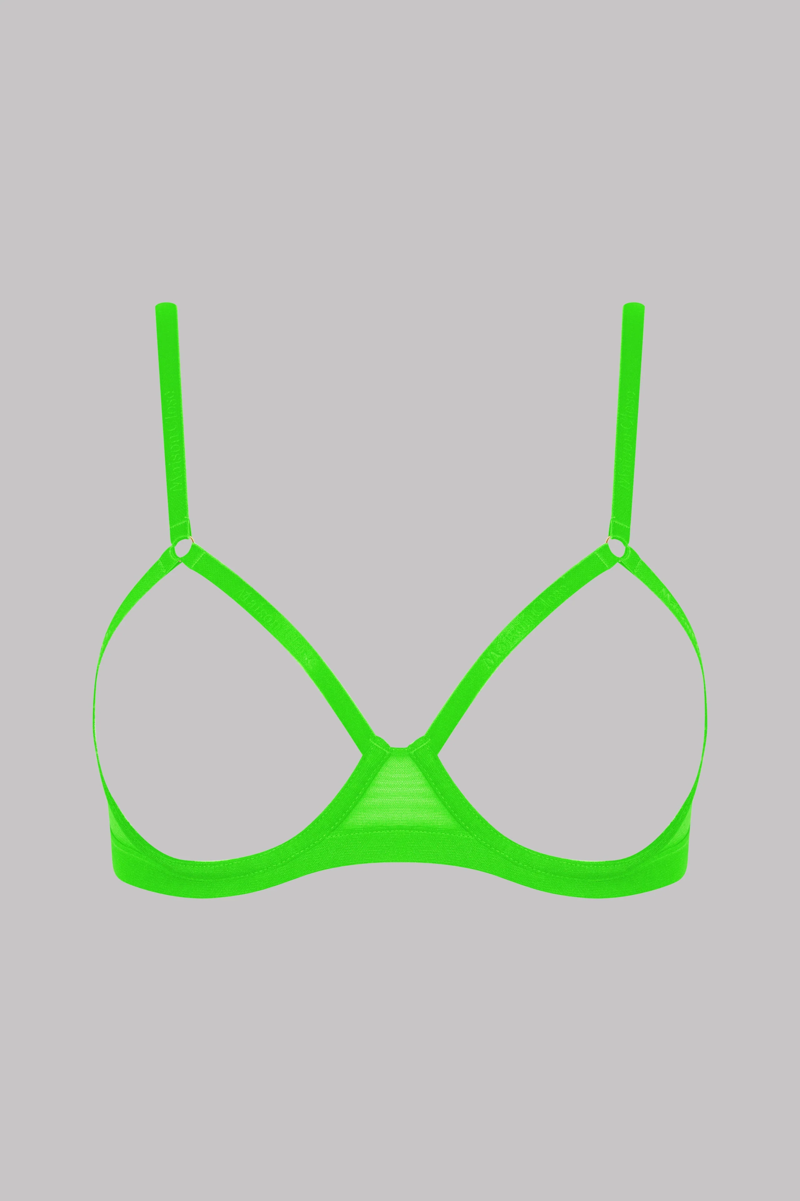 Cupless bra - Corps a Corps Neon | Green - Image 4