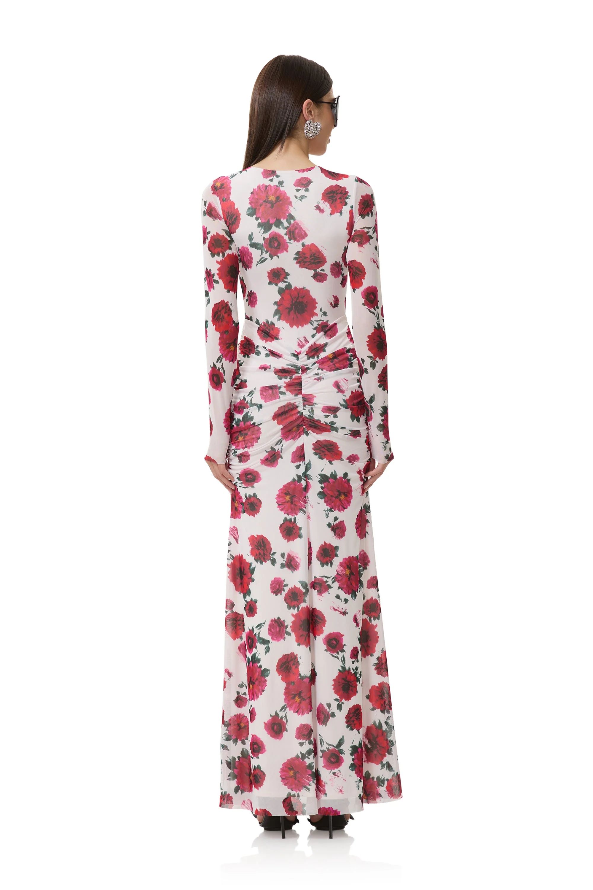Daysa Dress | Ivory Painted Rose - Image 4