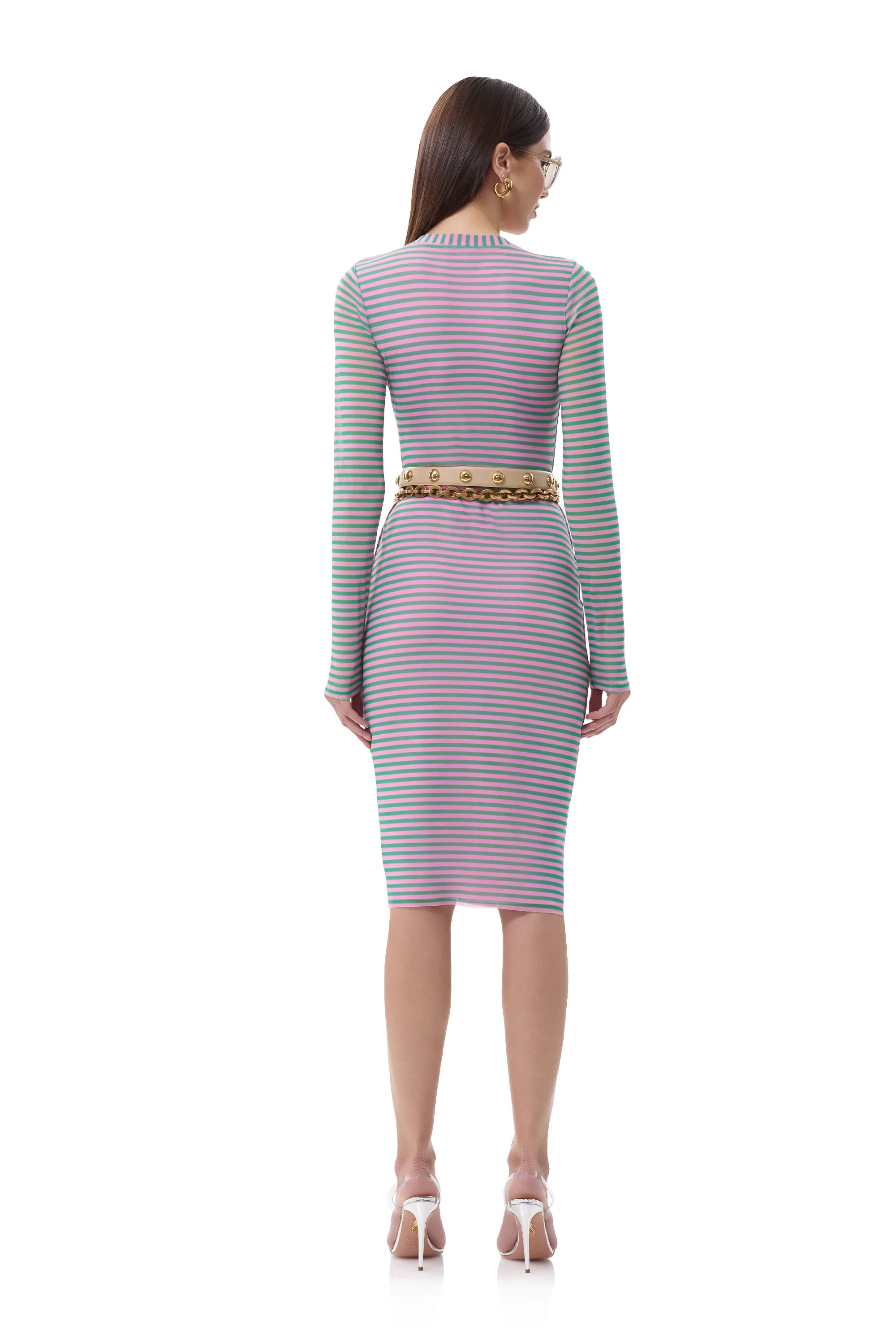 Diane Dress | Rose Stripe - Image 7