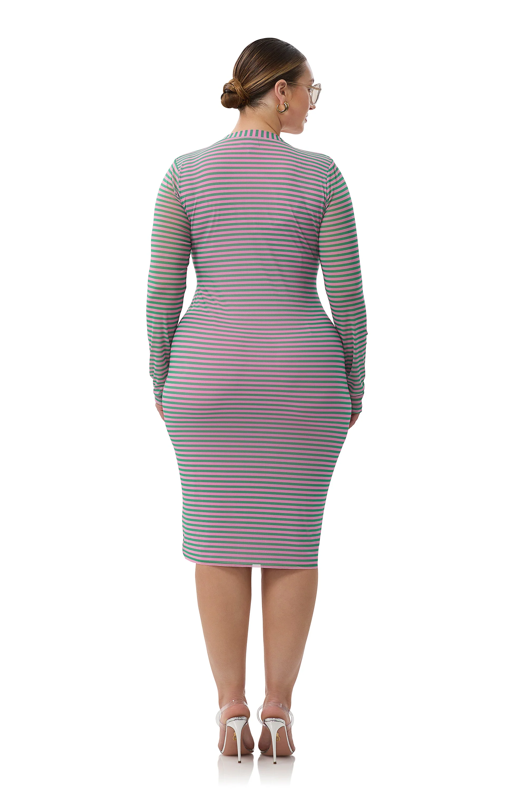Diane Dress | Rose Stripe - Image 8