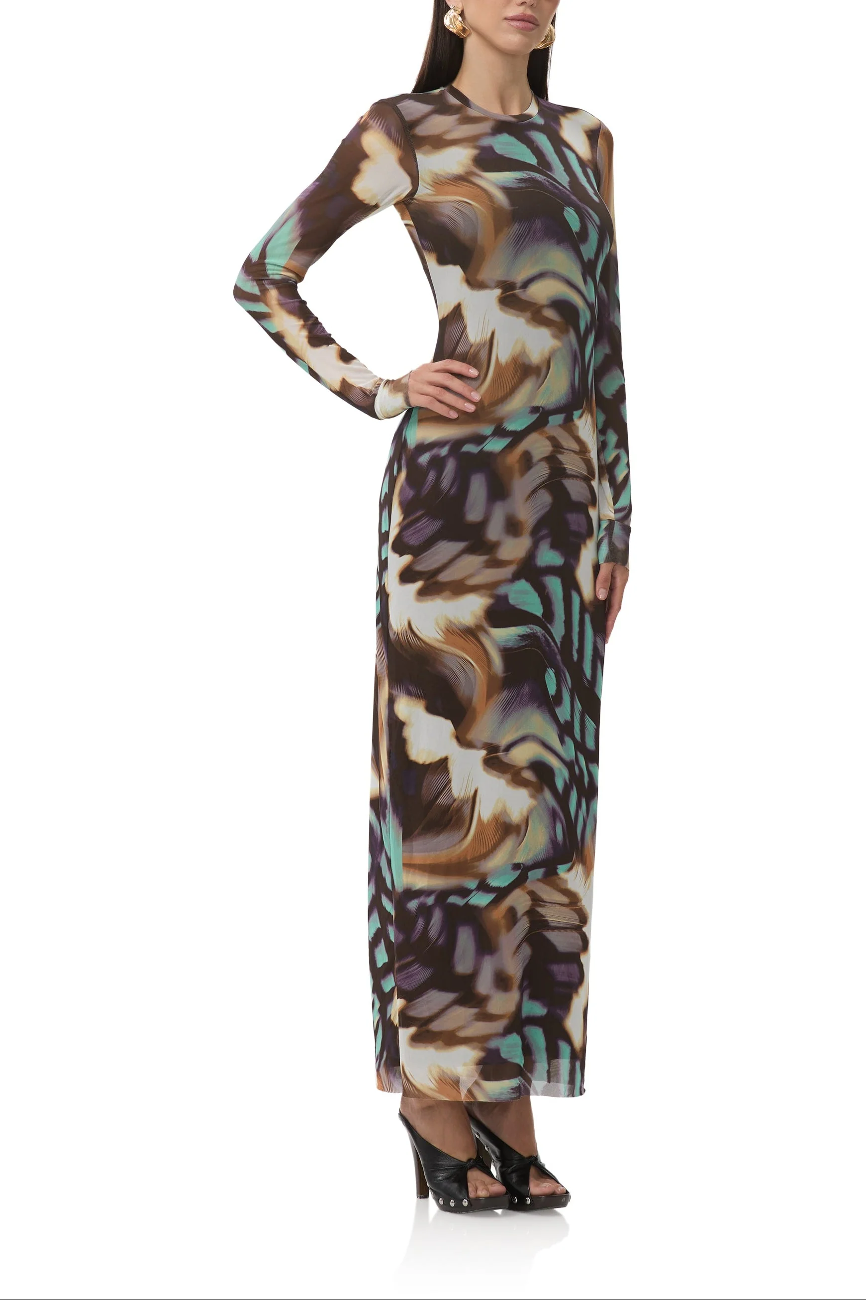 Didi Dress | Feather Swirl - Image 3