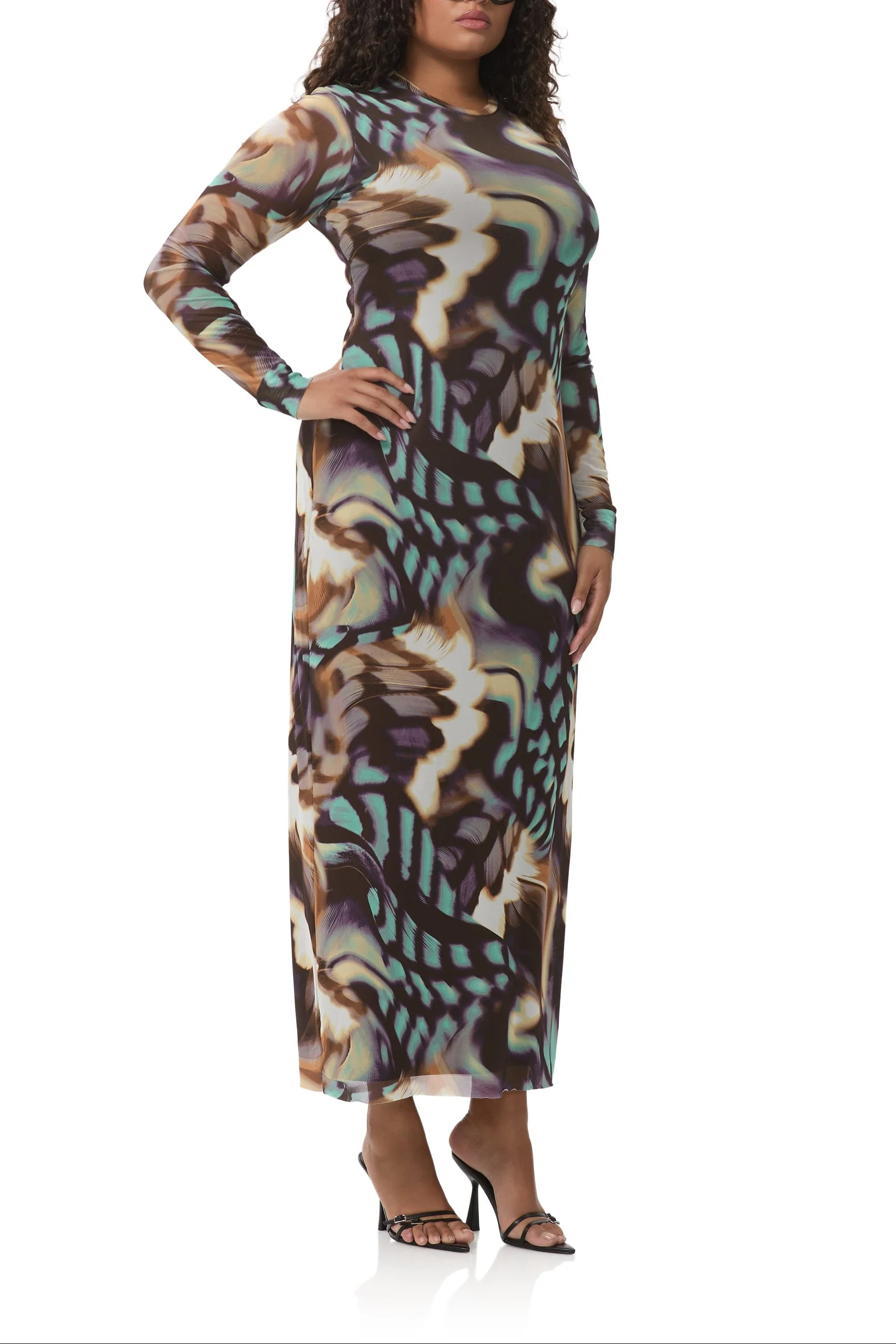 Didi Dress | Feather Swirl - Image 4