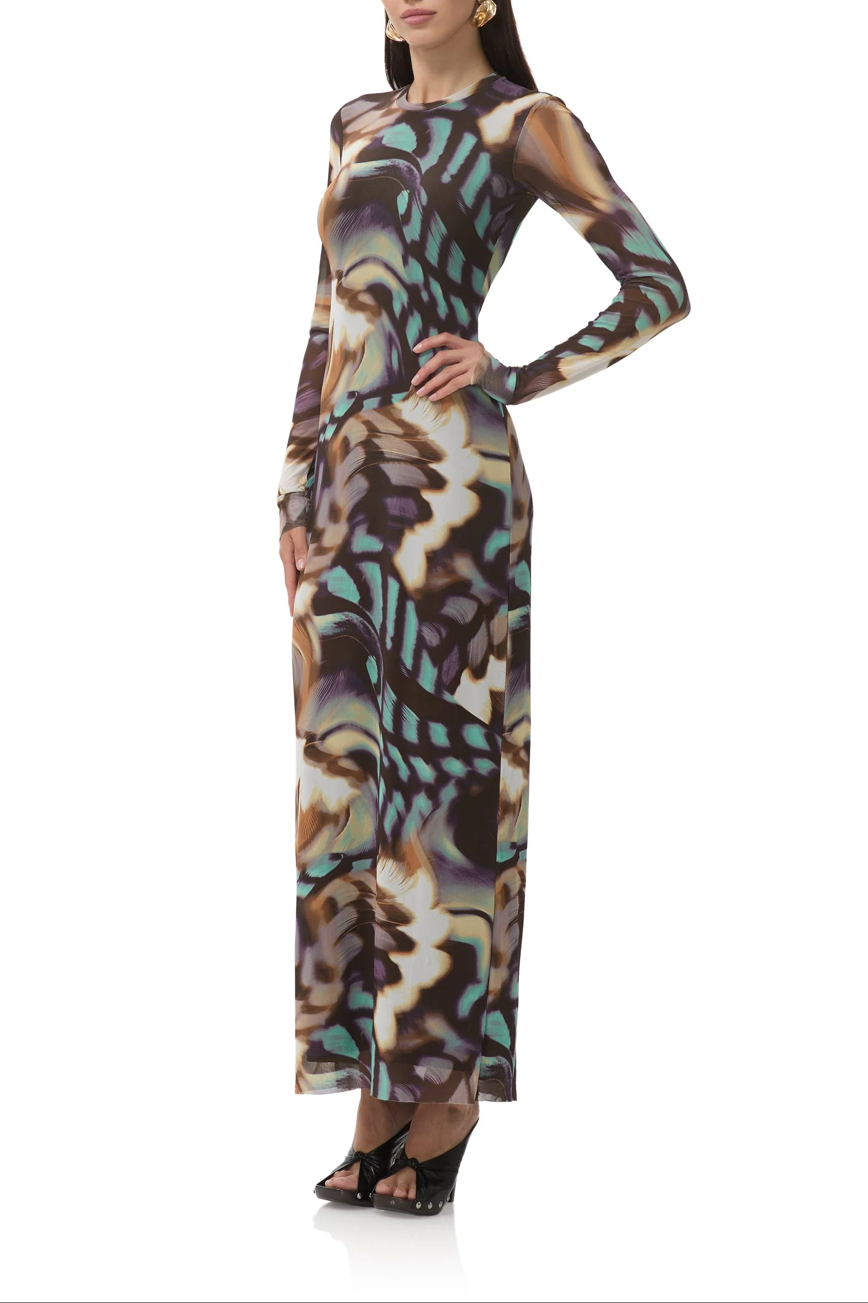 Didi Dress | Feather Swirl - Image 5