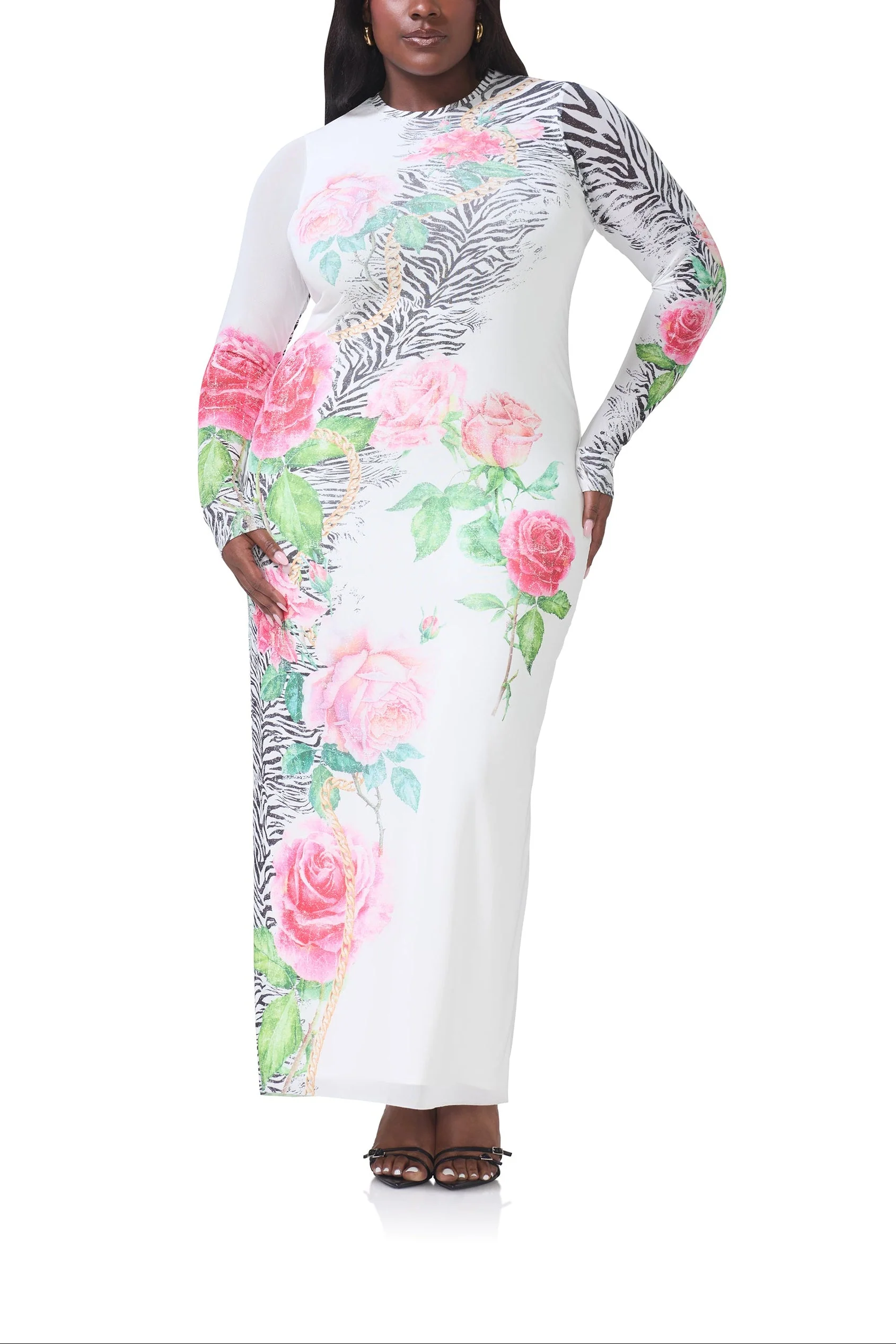 Didi Dress | Zebra Rose - Image 2